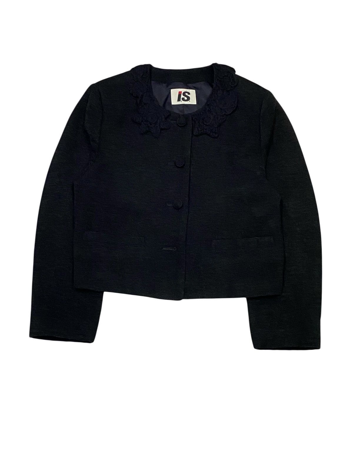 Issey Miyake Vintage Issey Miyake Petite Floral Knit Jacket Size M / US 6-8 / IT 42-44 - 2 Thumbnail