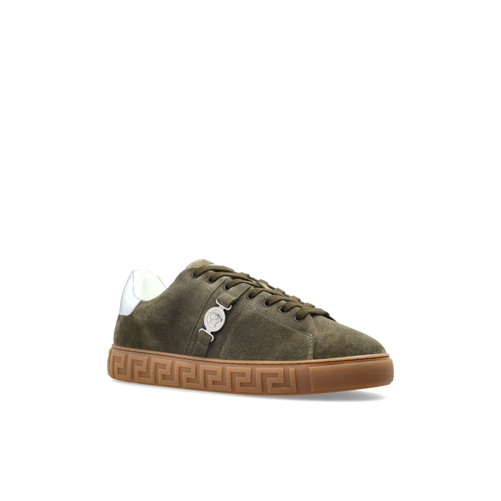 Versace VERSACE Greca Green Suede Sneakers New And Authentic (Men's Size US 10 / EU 43 - 2 Thumbnail