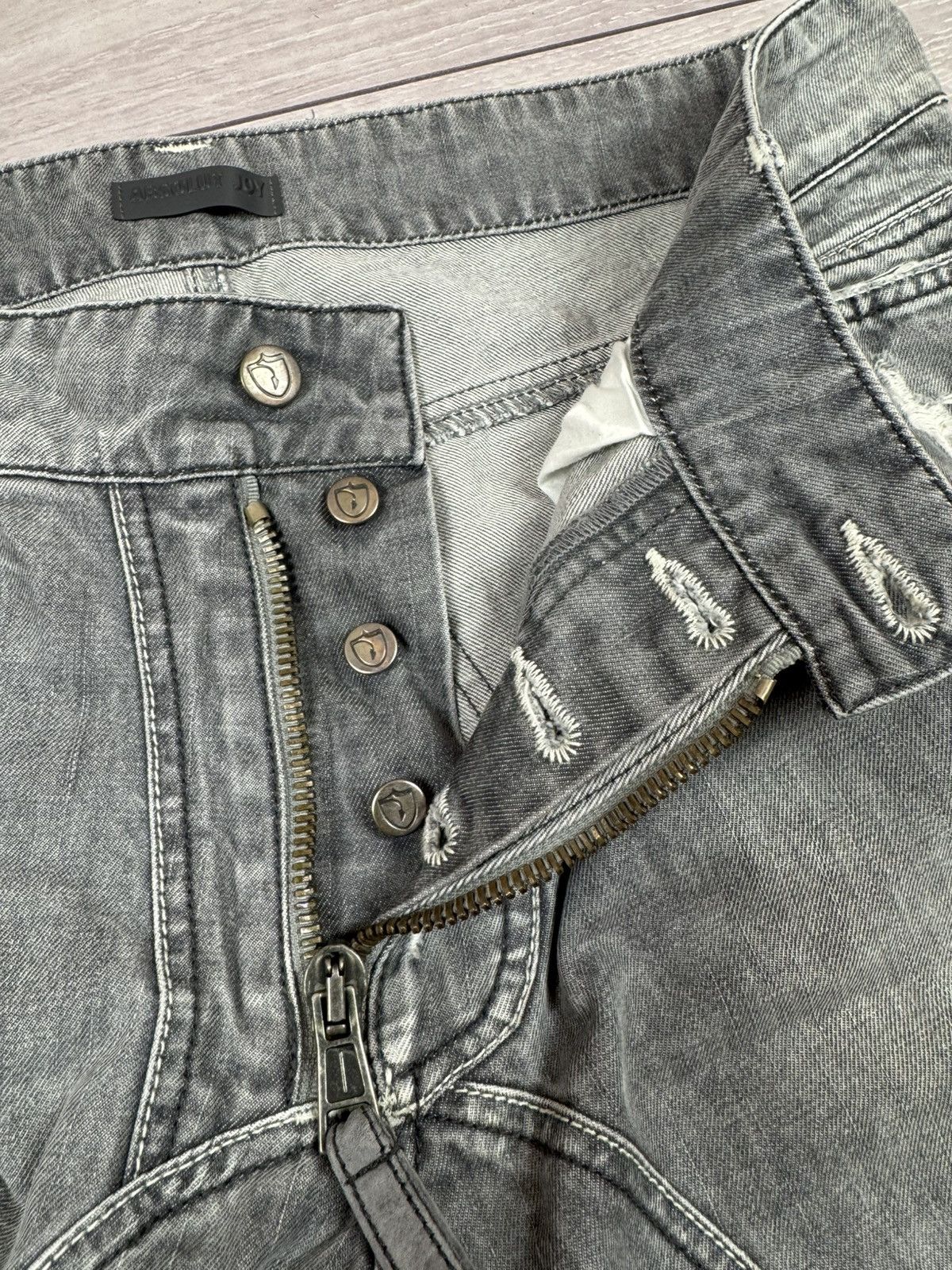 Absolut Joy Absolut Joy Einstein Distressed Denim Jeans XL sz Size US 36 / EU 52 - 7 Thumbnail