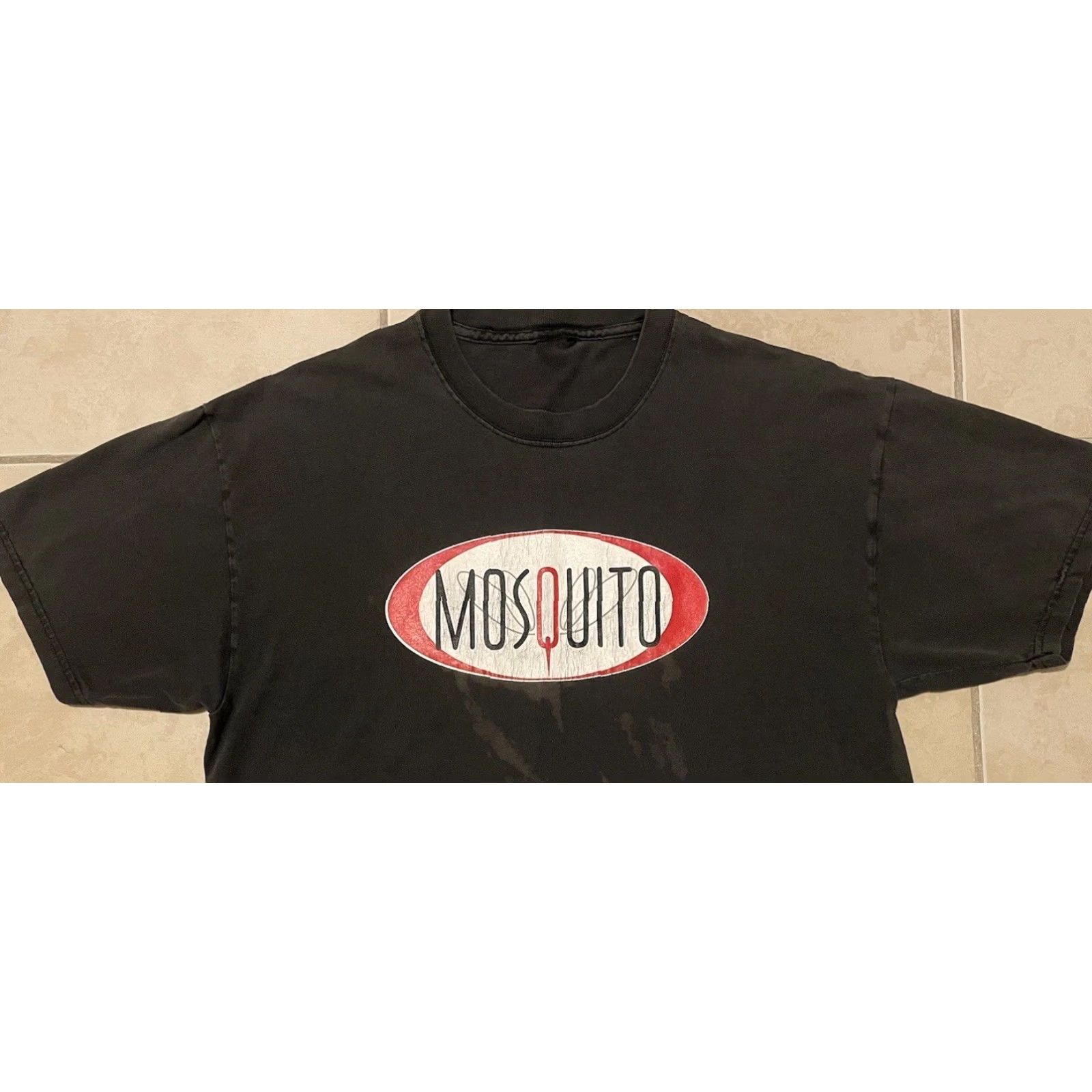 Thrasher VINTAGE 90s Mosquito Faded Distressed Shirt L Black Thrashed T-Shirt Men Short Sleeve Surf Skate Grunge Hip Hop Rave Punk Rock USA USA Size US L / EU 52-54 / 3 - 7 Thumbnail