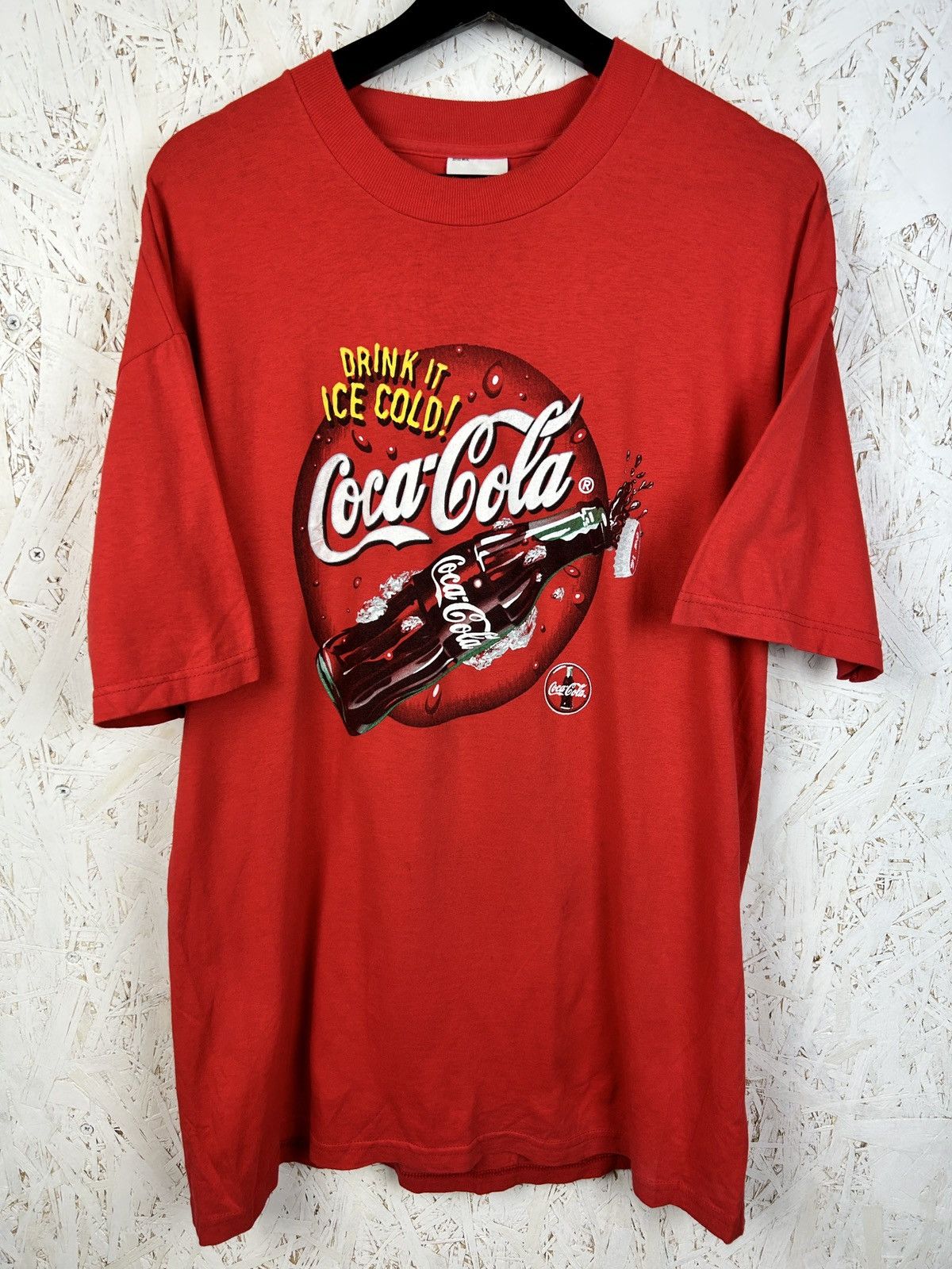 Coca Cola 90s Vintage Ice Cold Coca Cola Promo T-Shirt Size US L / EU 52-54 / 3 - 1 Thumbnail