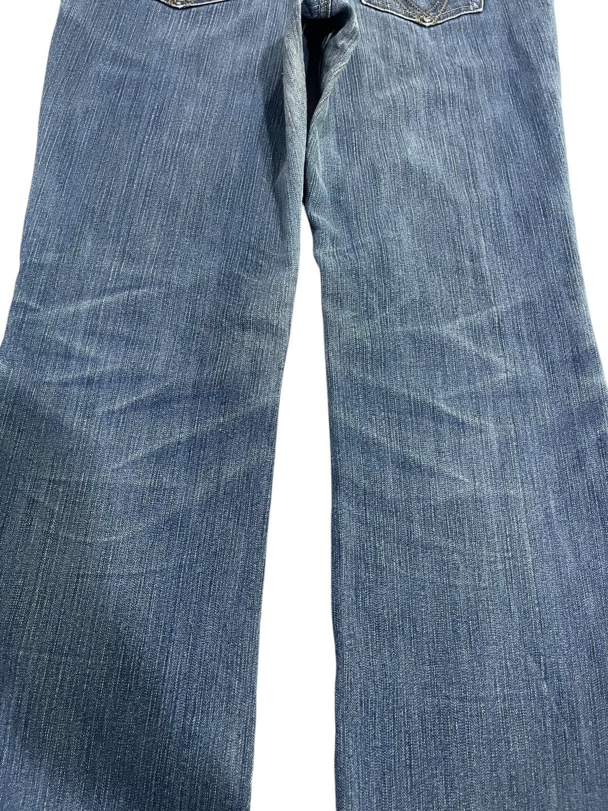If Six Was Nine × Japanese Brand × Le Grande Bleu (L.G.B.) JAPANESE BRAND BLUE WASHED FLARE JEANS Size 27" / US 4 / IT 40 - 10 Thumbnail