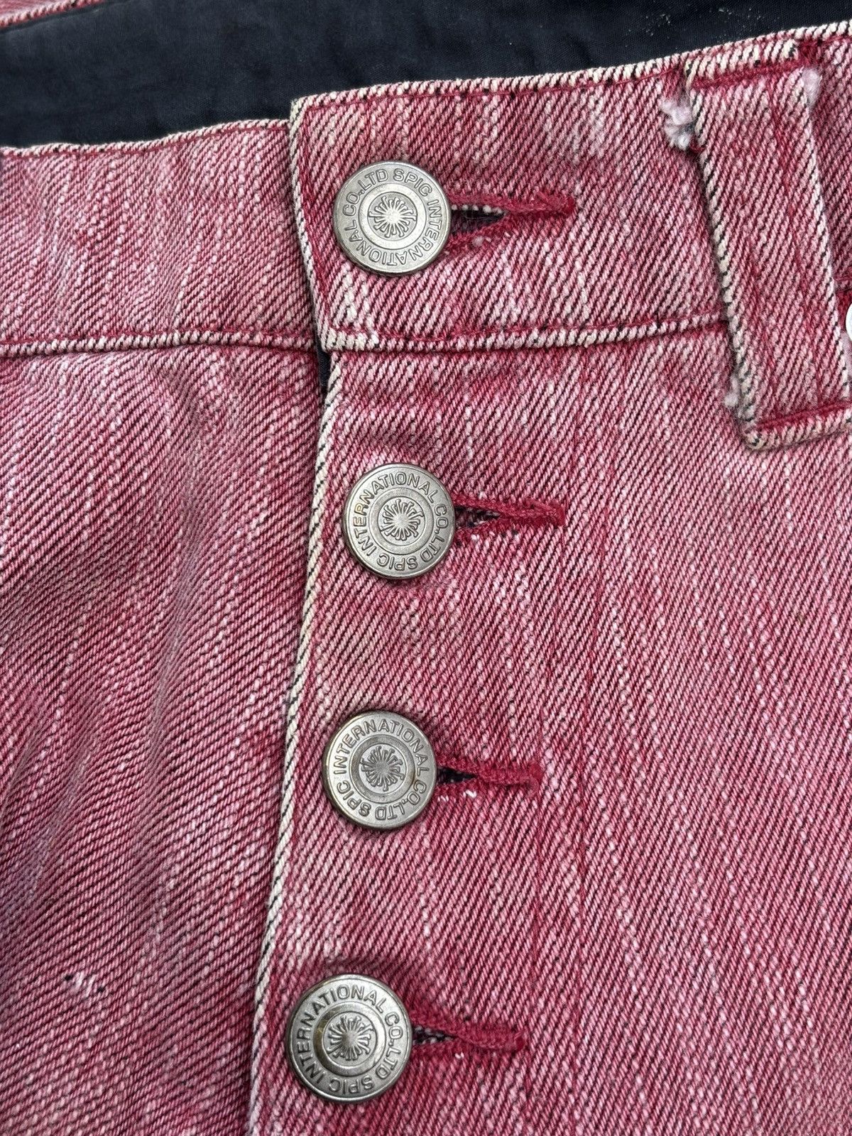 Tornado Mart Pink Flare Denim Jeans Size US 30 / EU 46 - 6 Thumbnail