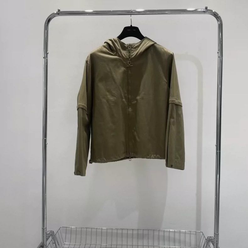 Louis Vuitton LOUIS VUITTON Khaki storm jacket with full logo jacket 2504 Size US M / EU 48-50 / 2 - 1 Thumbnail