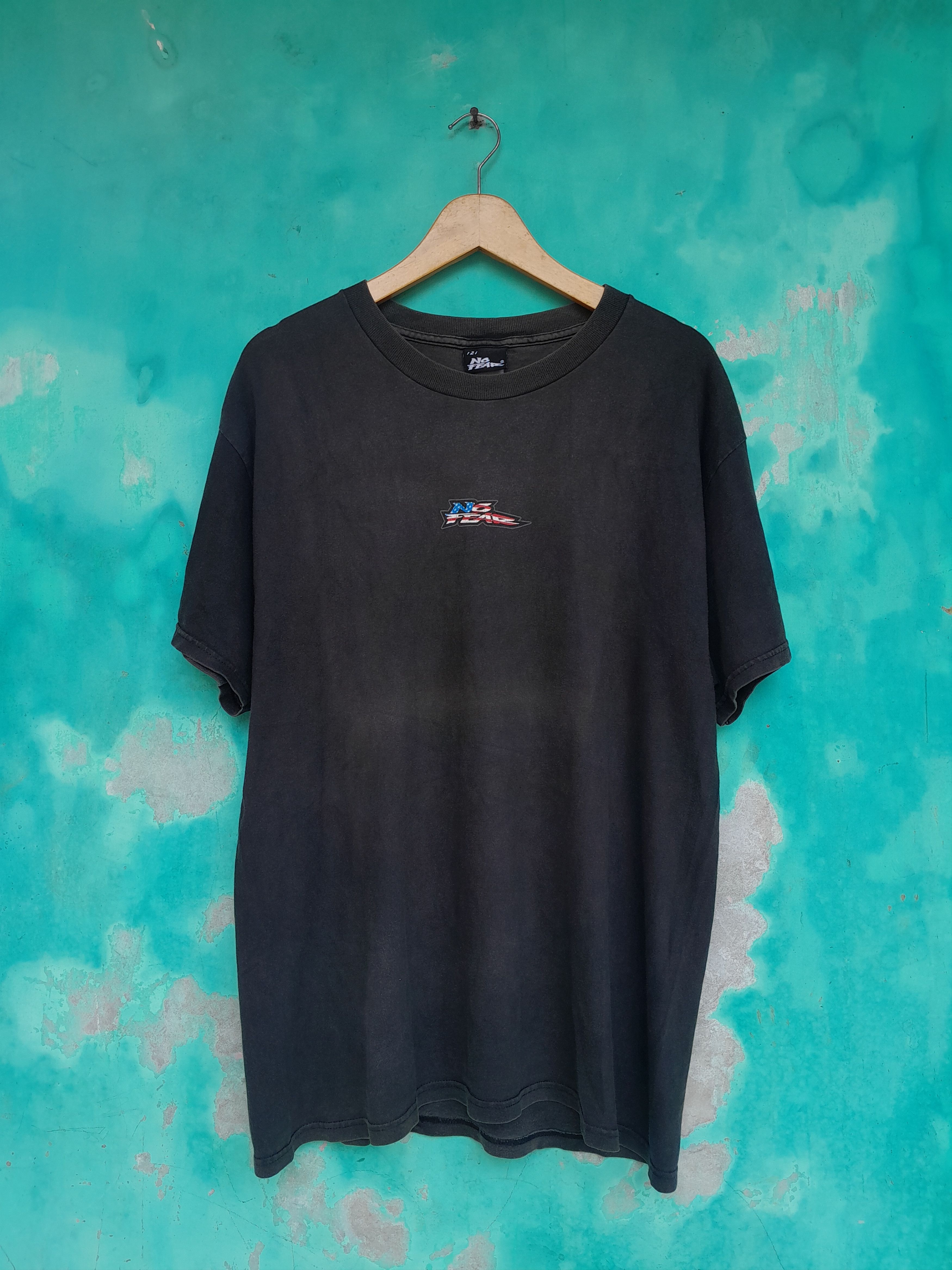 No Fear Vintage late 90s NO FEAR Clothing Surf Skate Shirt Size US L / EU 52-54 / 3 - 1 Thumbnail