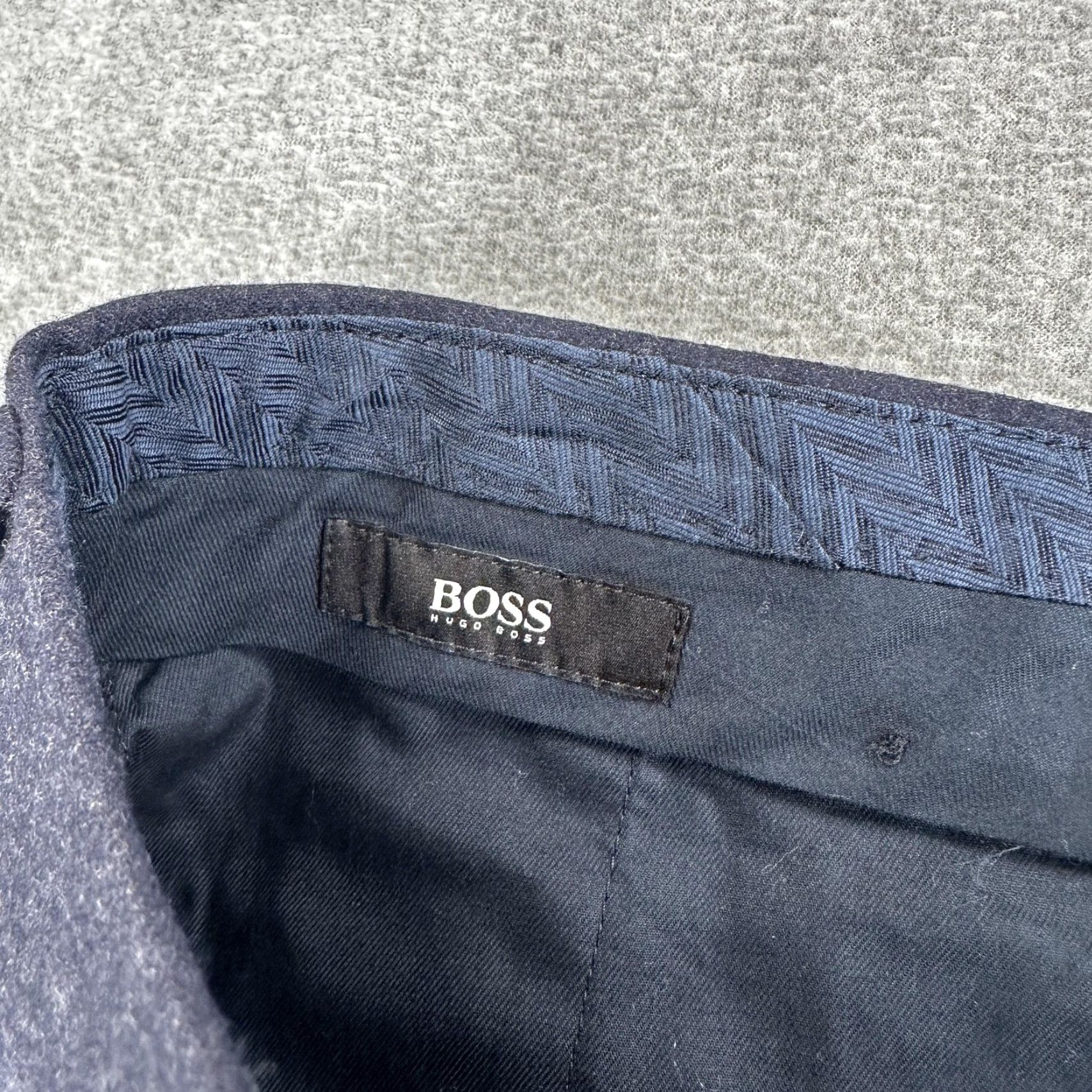 Hugo Boss Hugo Boss Mens Dress Pants Wool 36x30 Blue Flat Front Straight Leg Shark7 Size US 36 / EU 52 - 4 Thumbnail