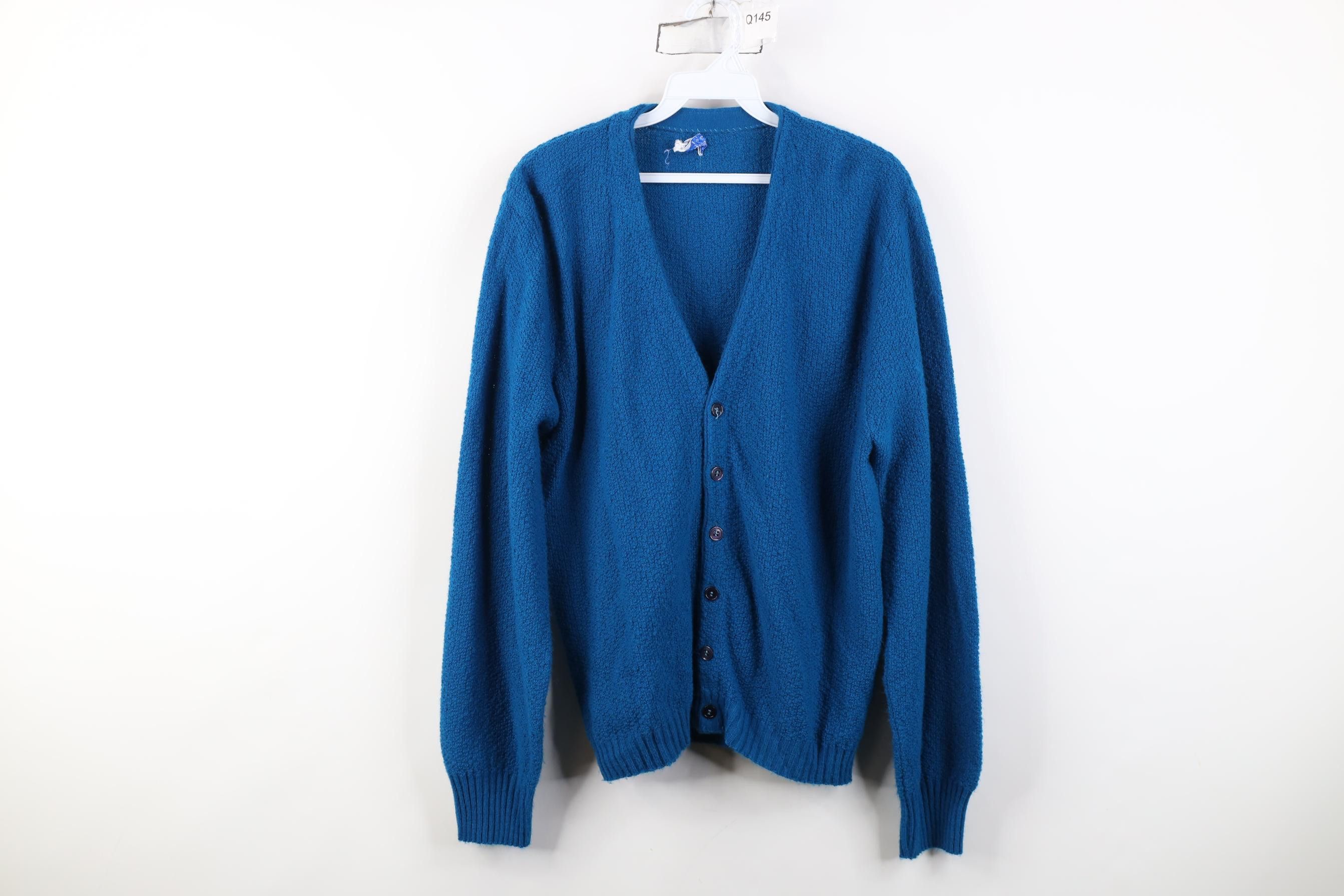Vintage Vintage 60s Streetwear Knit Kurt Cobain Cardigan Sweater Size US M / EU 48-50 / 2 - 1 Thumbnail