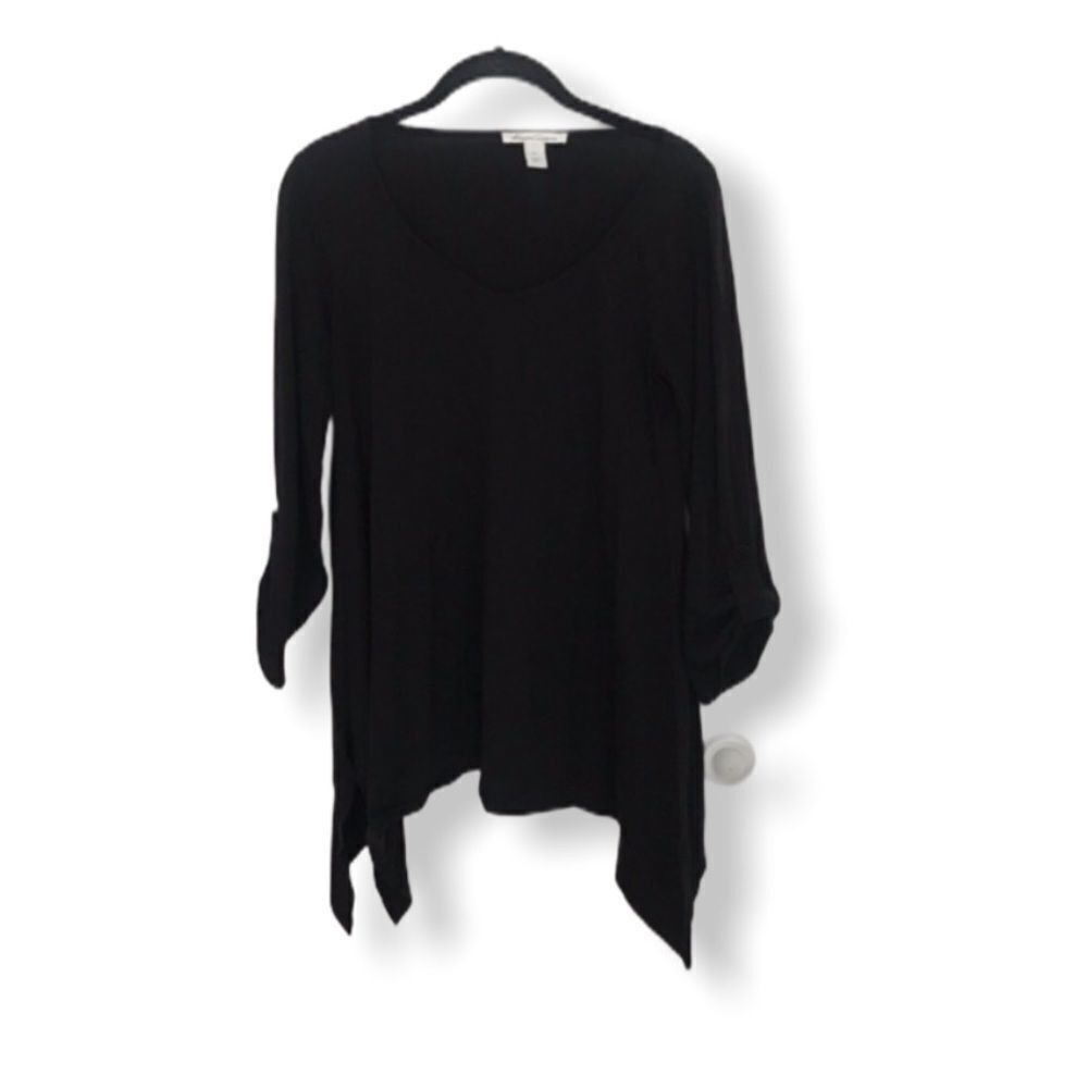Kenneth Cole Kenneth Cole New York Black Asymmetrical Sharkbite Hem Long Size S / US 4 / IT 40 - 2 Thumbnail