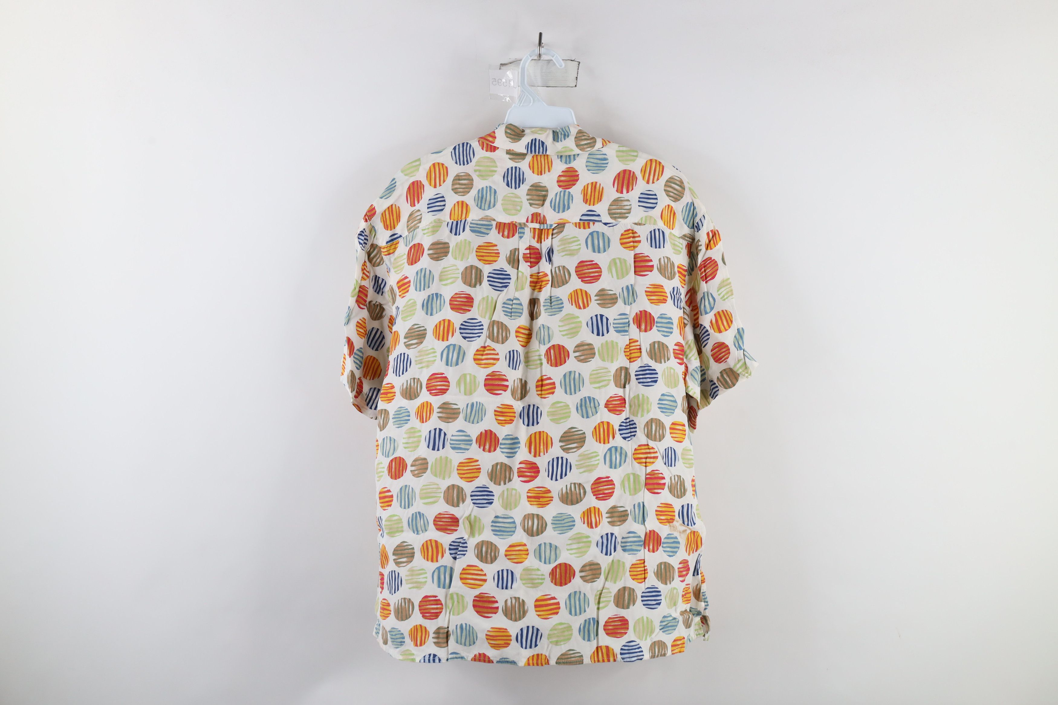 Esprit × Vintage Vintage 90s Esprit Dot Looped Collar Button Shirt Rayon Size M / US 6-8 / IT 42-44 - 13 Thumbnail
