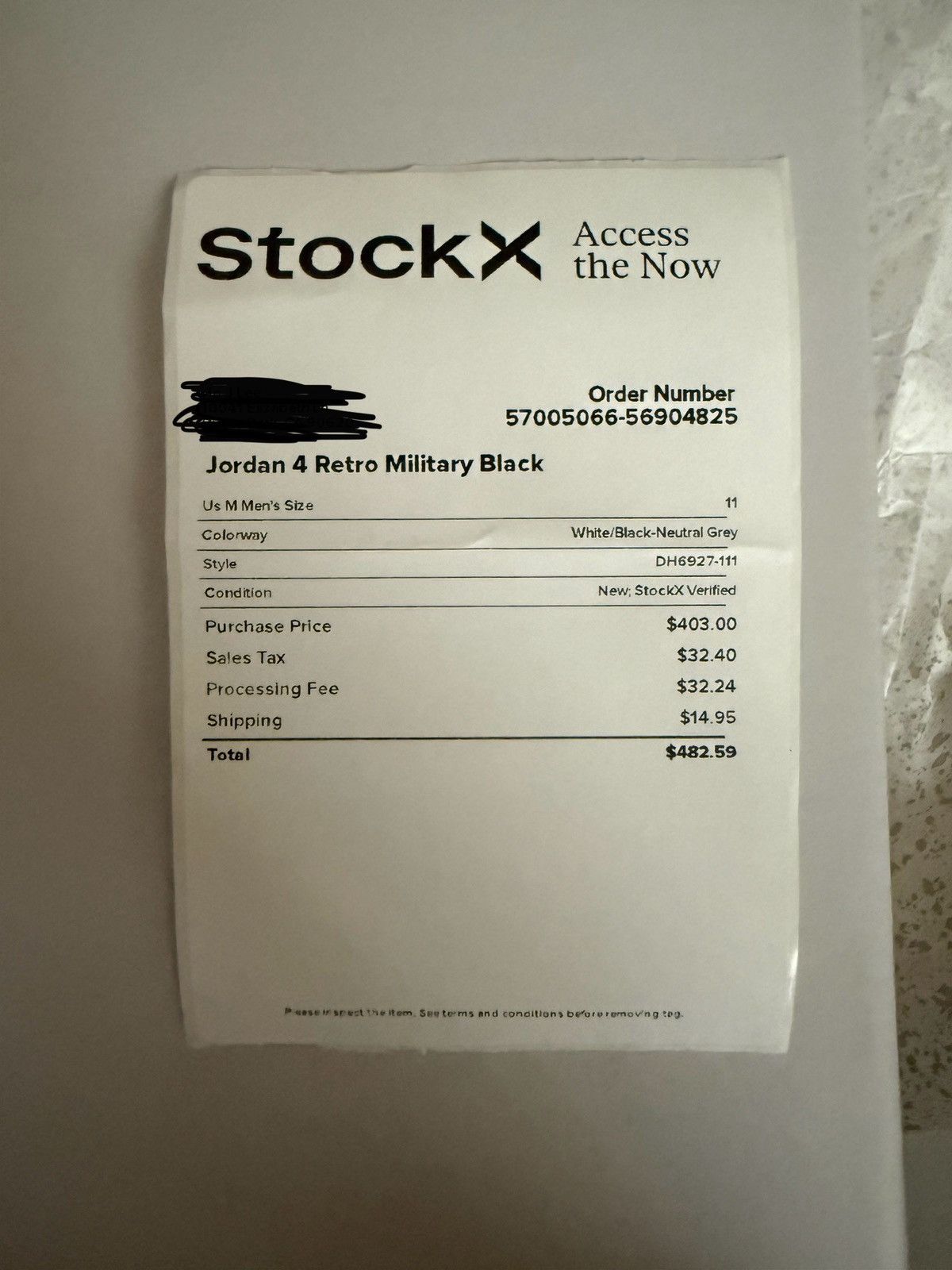 Nike Jordan 4 Military Black Size US 11 / EU 44 - 7 Thumbnail