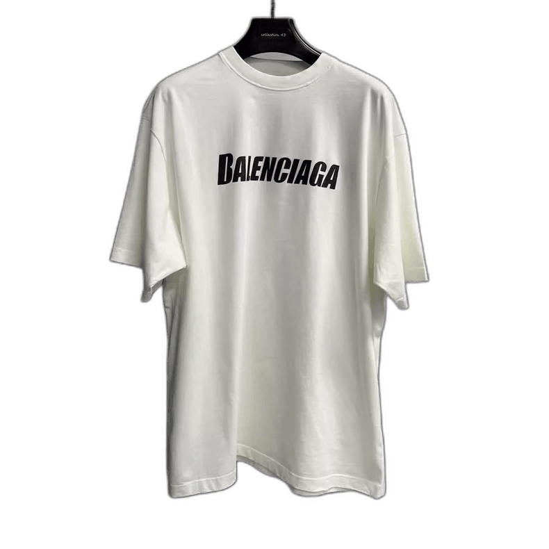 Balenciaga Balenciaga White Hole Logo Short Sleeve Shirt Size US S / EU 44-46 / 1 - 1 Thumbnail