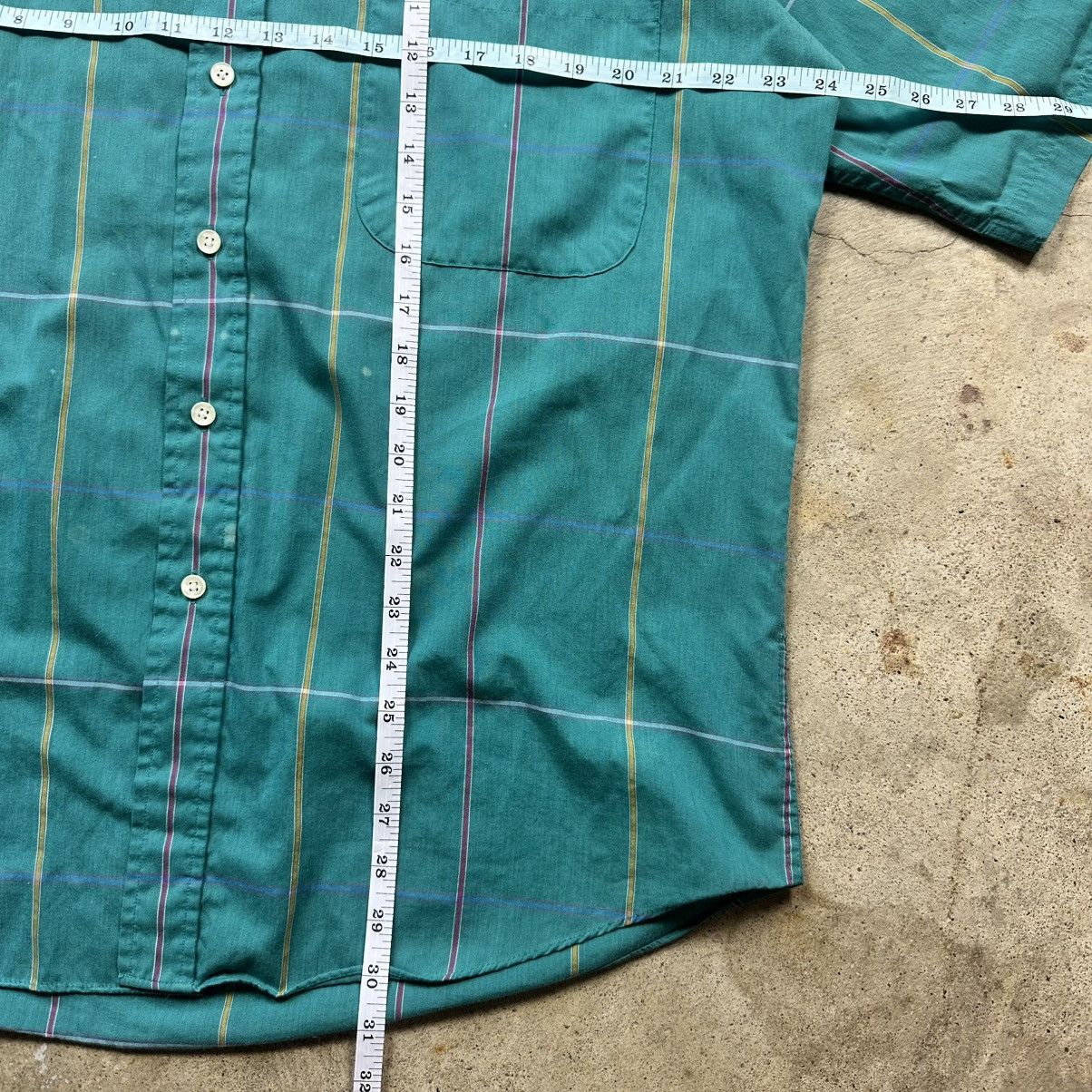 Christian Dior Monsieur Vintage 90s Christian Dior Turquoise Short Sleeve Button Up Size US L / EU 52-54 / 3 - 6 Thumbnail