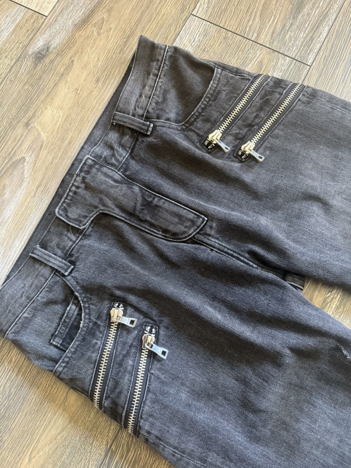 Balmain Balmain FW11 Multi 4 Zip Biker by Decarnin Size US 31 - 2 Thumbnail