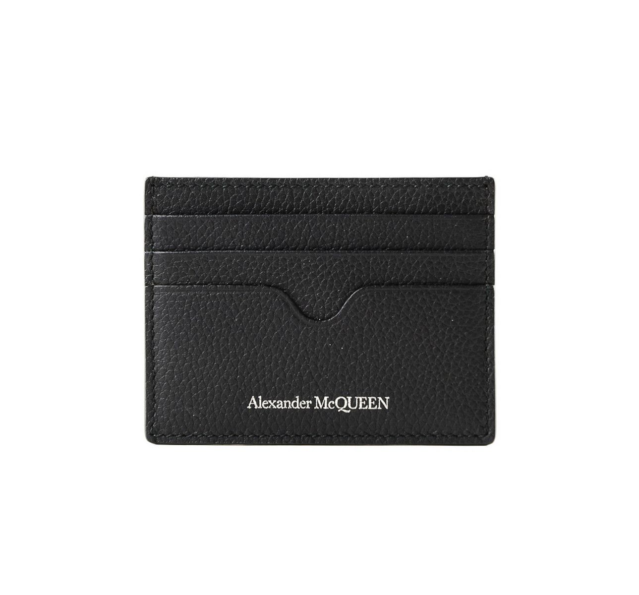 Alexander McQueen ALEXANDER MCQUEEN black classic leather card holder q Size ONE SIZE - 1 Thumbnail