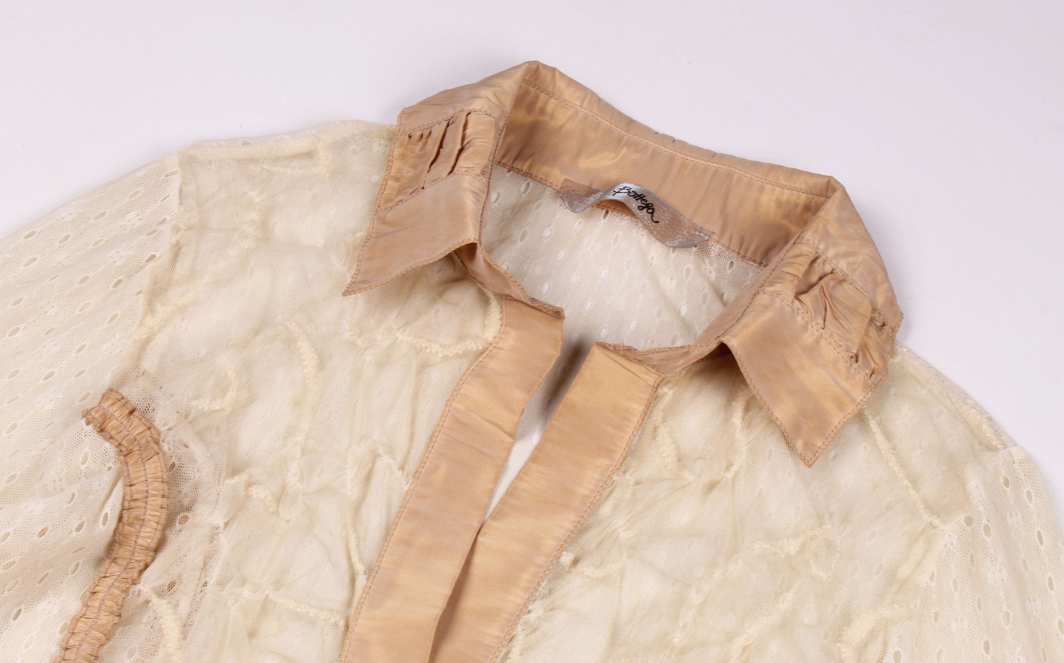 Vintage Vintage Bottega Mesh Cottage Fairy Y2K Long Blouse Cardigan Size L / US 10 / IT 46 - 5 Thumbnail