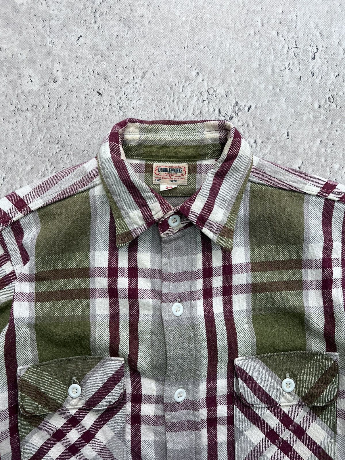 Japanese Brand × Warehouse Warehouse Dubble Works Double Pocket Plaid Flannel Shirt Size US M / EU 48-50 / 2 - 4 Thumbnail