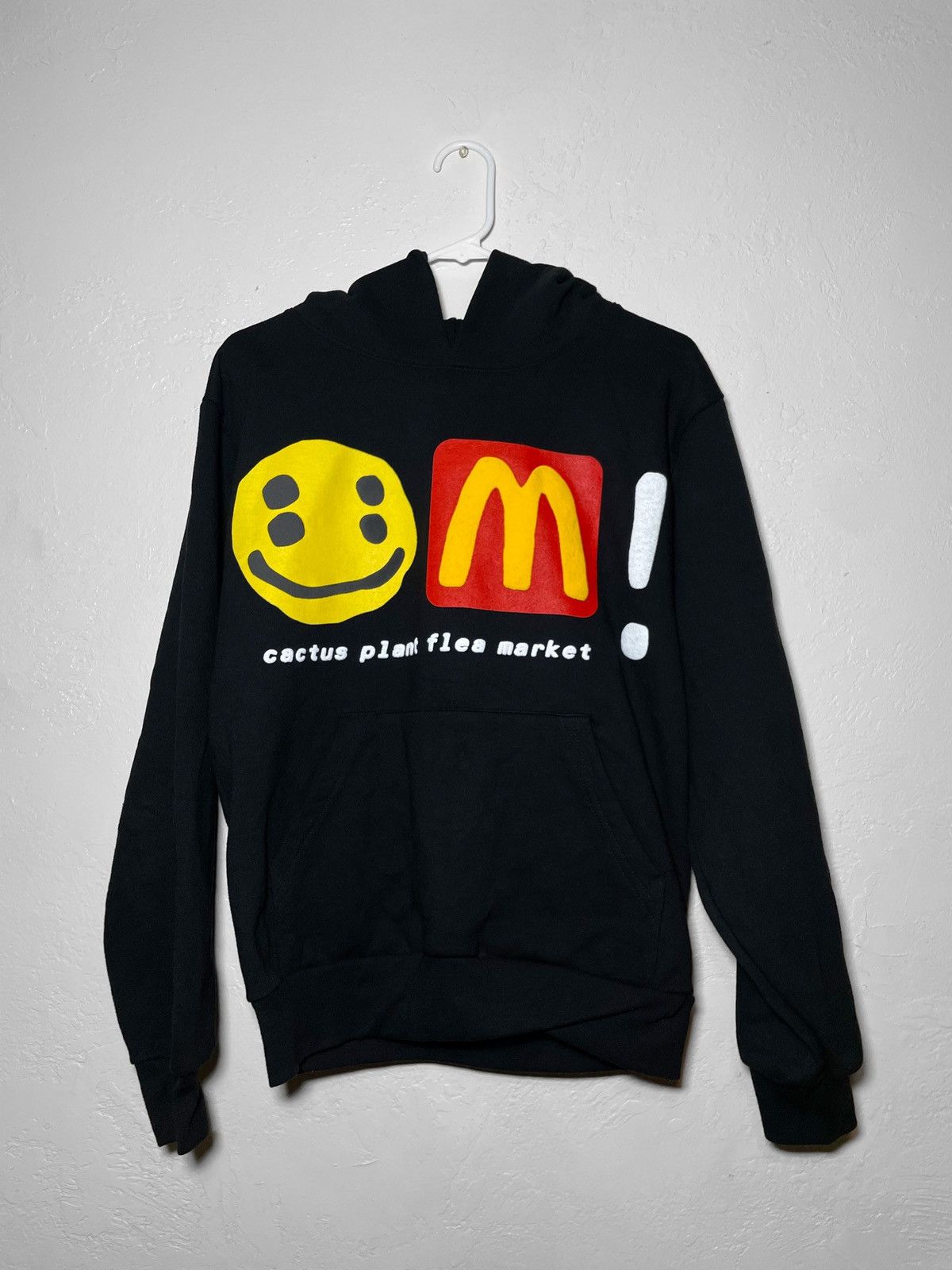 image of Cactus Plant Flea Market Mcdonald’S Icons! Hoodie in Black, Men's (Size Small)