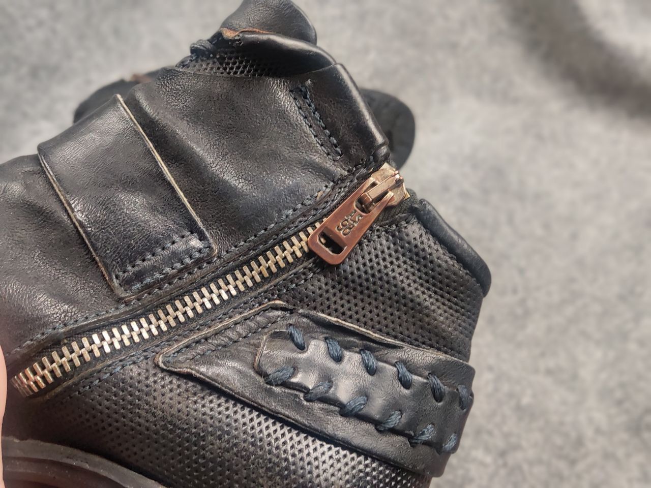 A.S.98 A.S.98 Vintage Durable Leather Zip buckles Ankle Boots Size US 6 / IT 36 - 21 Thumbnail