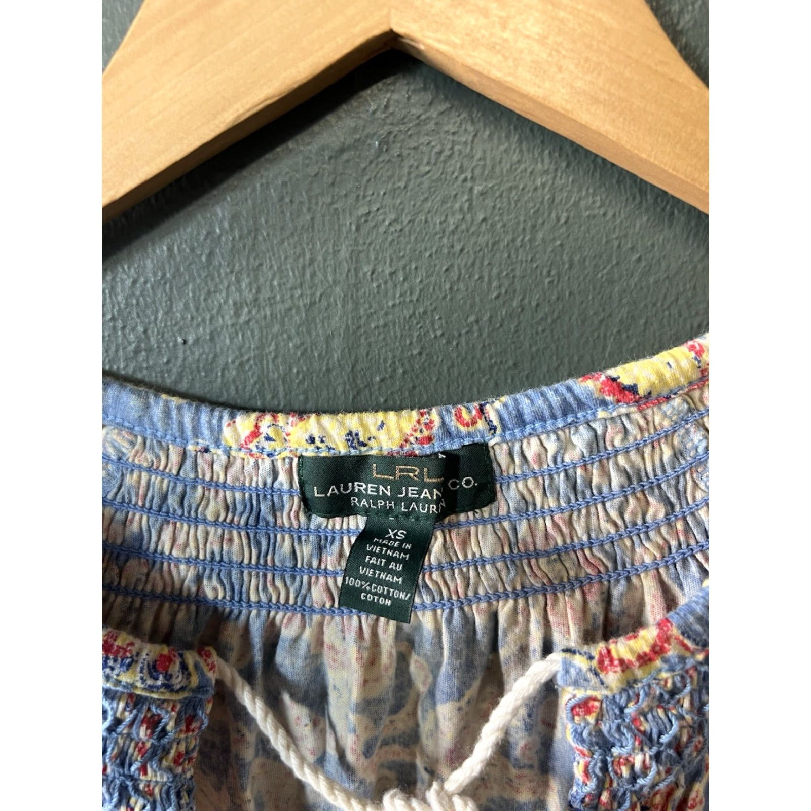 Ralph Lauren Lauren Ralph Lauren Blouse Womens Short Sleeve Paisley Blue XS Size XS / US 0-2 / IT 36-38 - 3 Thumbnail
