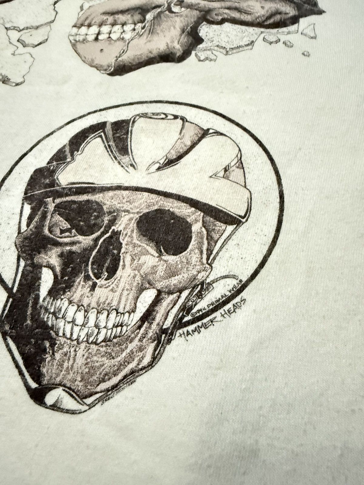 Vintage Vintage 90s Bike Helmet Skull Primal Wear Hammer Heads Shirt Size US M / EU 48-50 / 2 - 12 Thumbnail