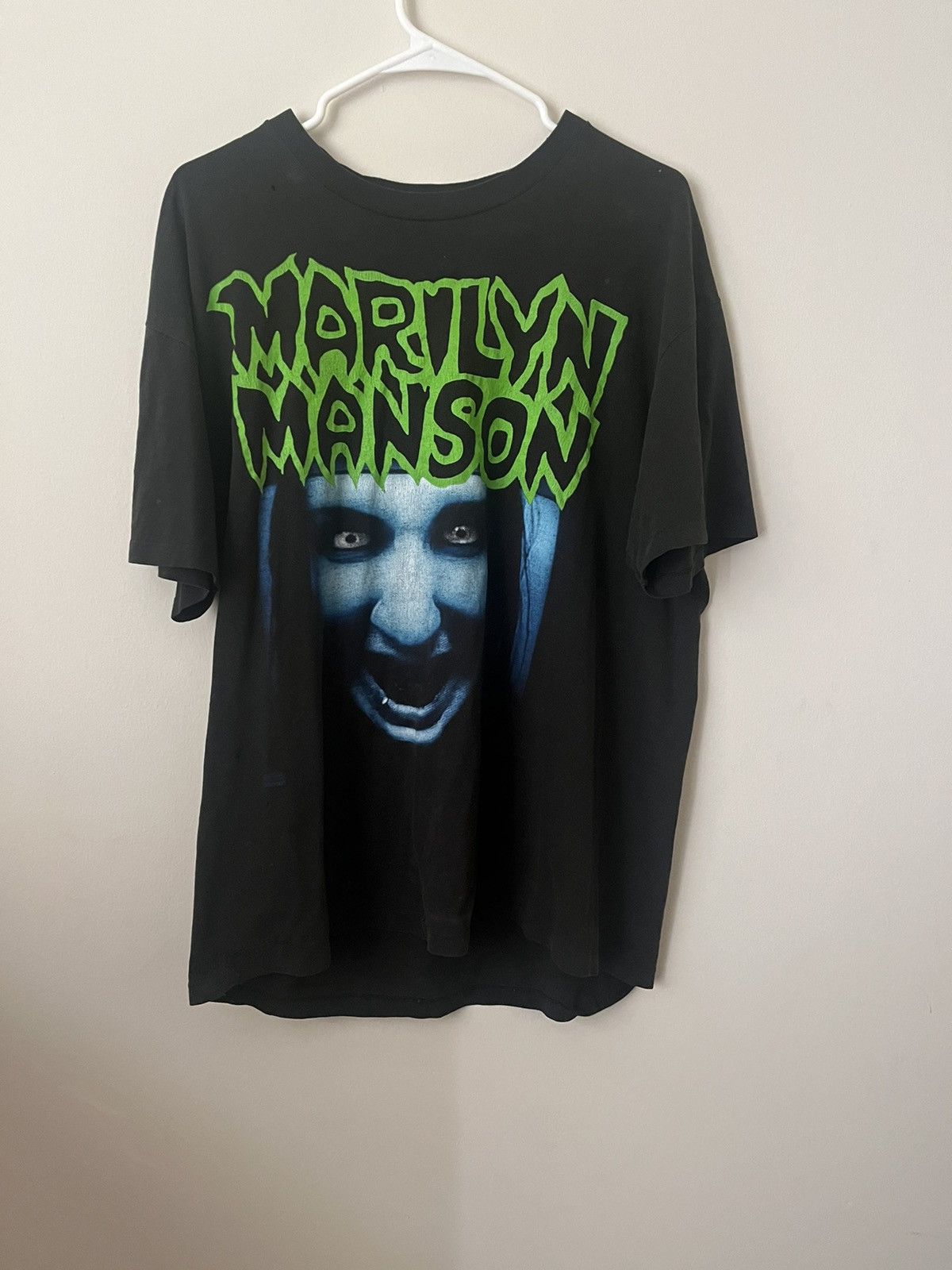 image of Band Tees x Marilyn Manson Vintage Marilyn Manson Tee in Black, Men's (Size XL)