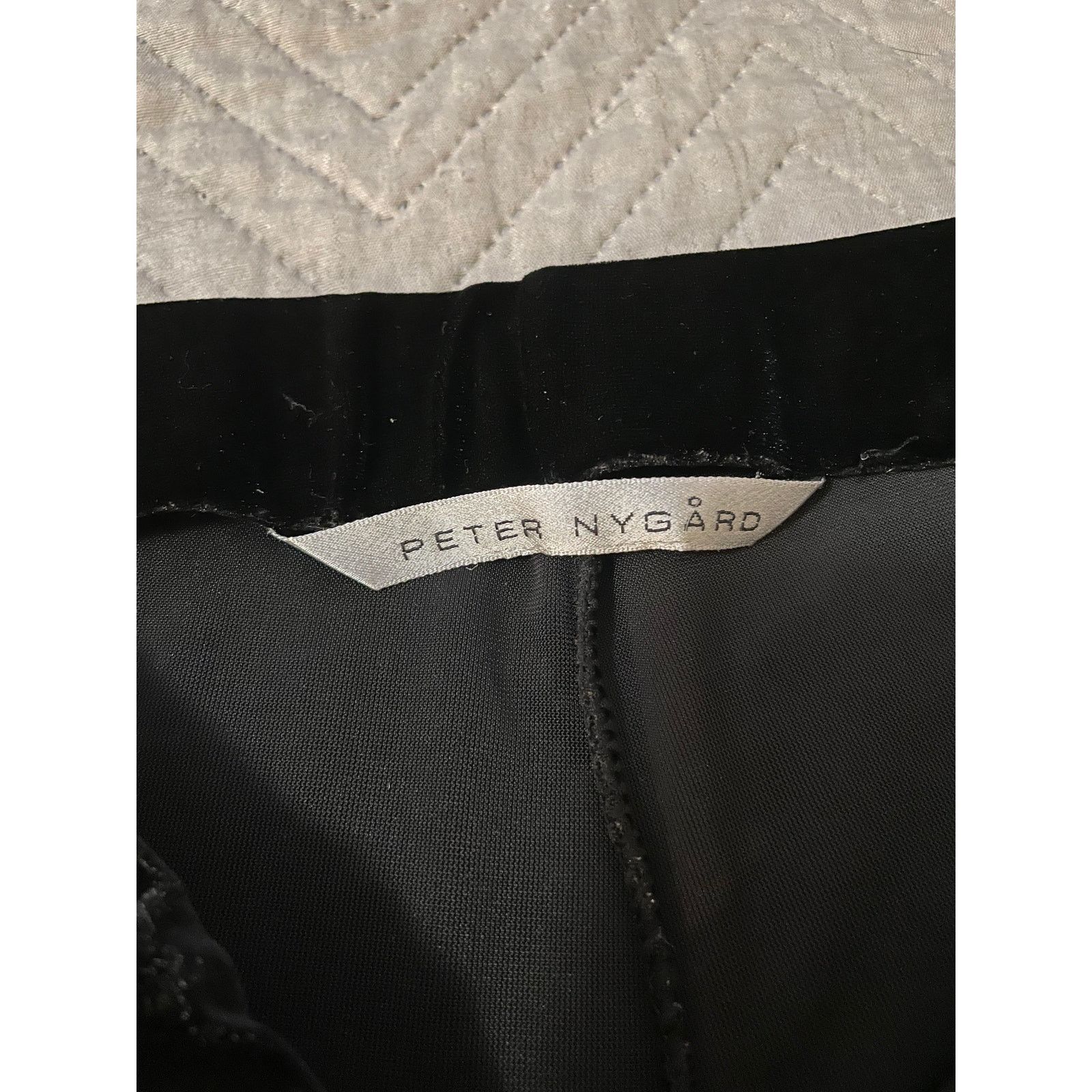 Other Vintage Peter Nygard Women’s Small Black Velour Pants Size 26" / US 2 / IT 38 - 3 Thumbnail