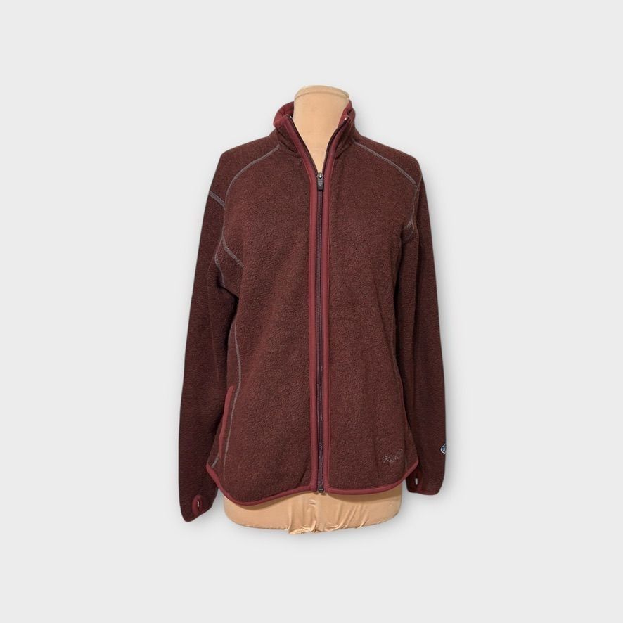 Kuhl Kuhl Alfpaca Fleece Jacket L Full Zip Sherpa Burgundy Red EU Size L / US 10 / IT 46 - 7 Thumbnail