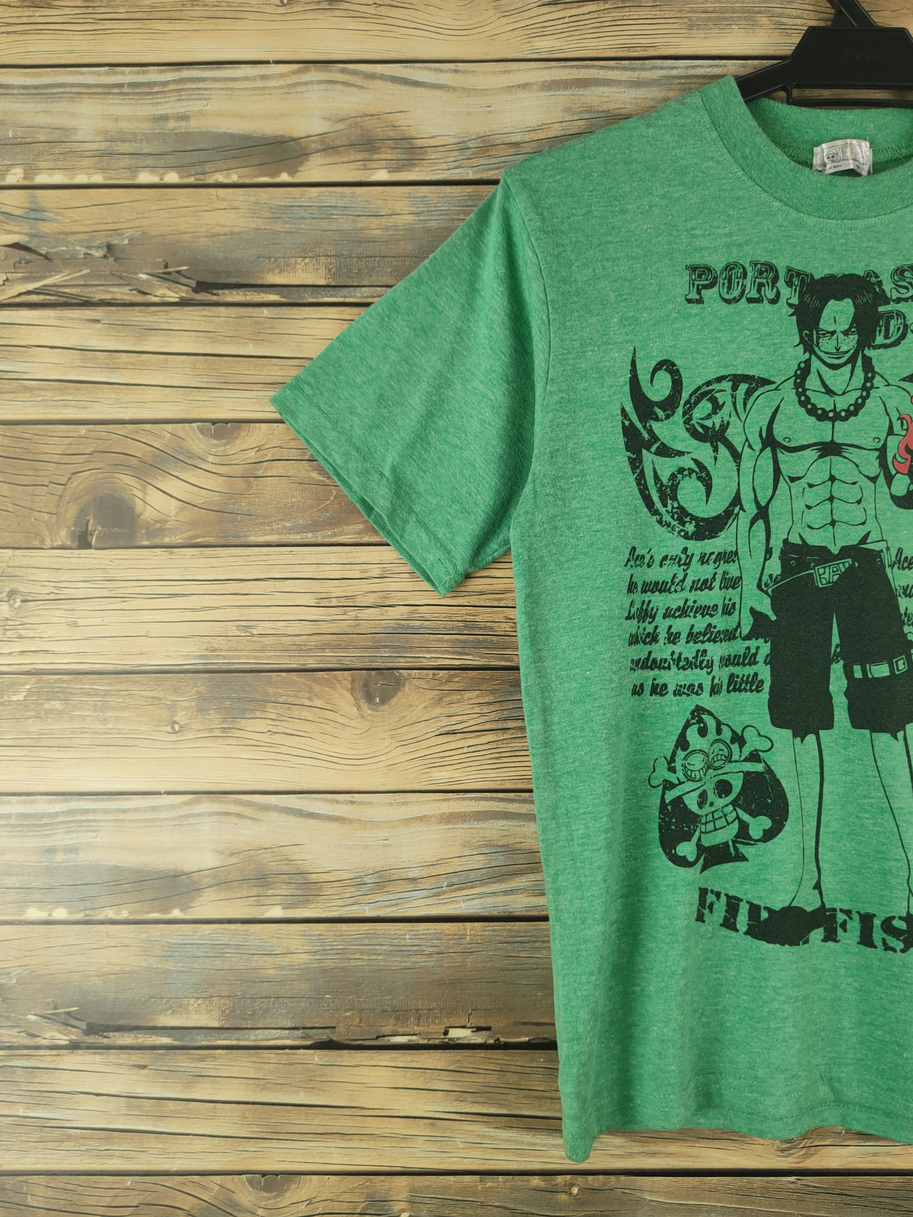 One Piece One Piece Green Short Sleeve T-shirts #S2863 Size US S / EU 44-46 / 1 - 4 Thumbnail