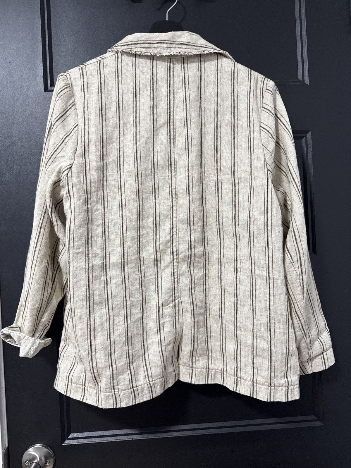 Cotelac Cotélac Linen Blazer Beige Striped – New With Tags – Size 1 Size S / US 4 / IT 40 - 2 Thumbnail