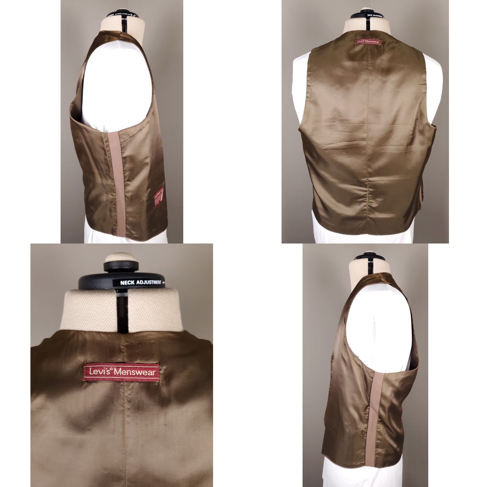 Levi's VINTAGE Levi's VTG 70s 80s Action Suit Brown Blazer Vest Leisure Suit Disco Mens 42R Blazer and Vest only Mens Size 42R - 9 Thumbnail
