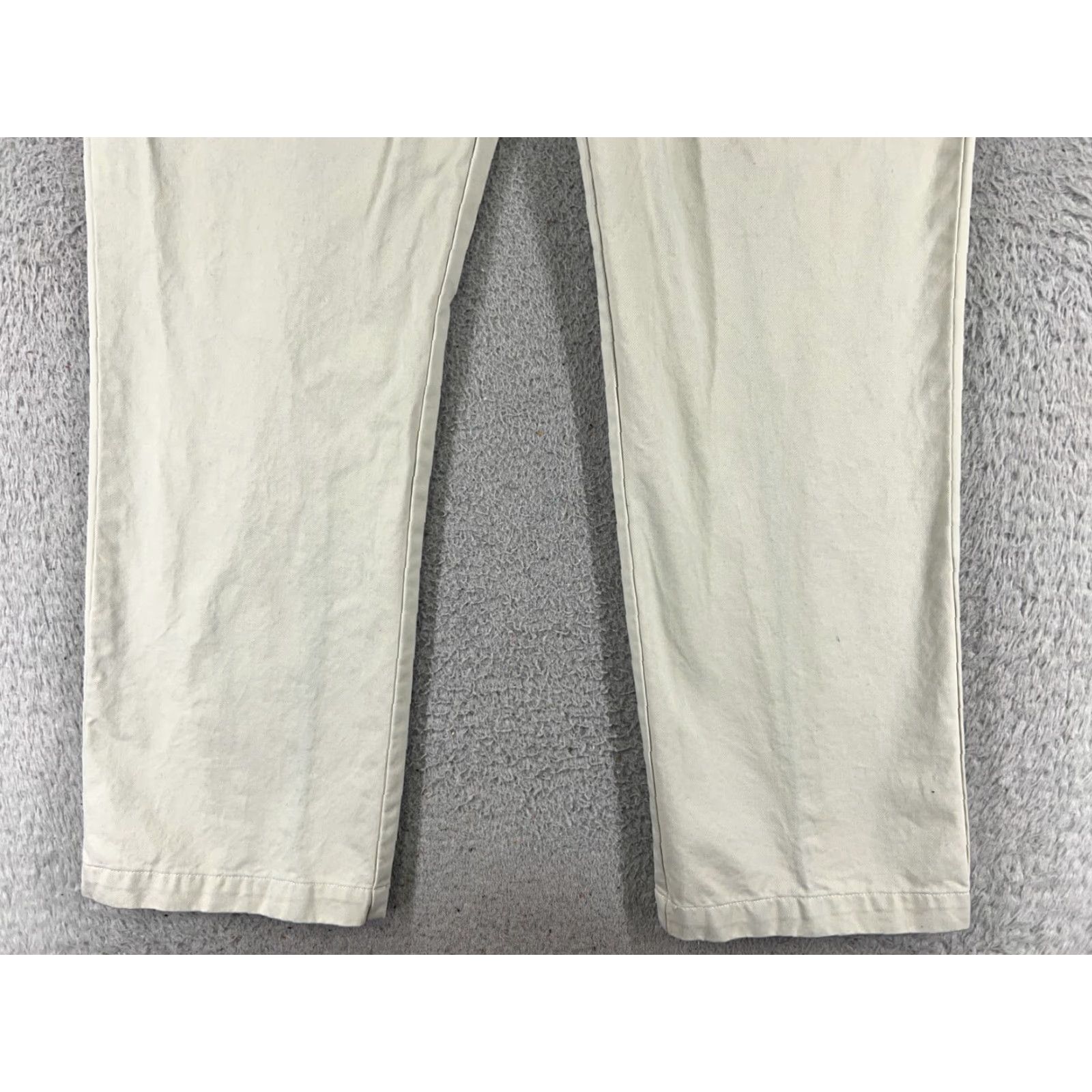 Wrangler VINEYARD VINES Pants Men 35 White Chino 100% Cotton Twill Golf Casual 35x32 READ Size US 35 - 2 Thumbnail