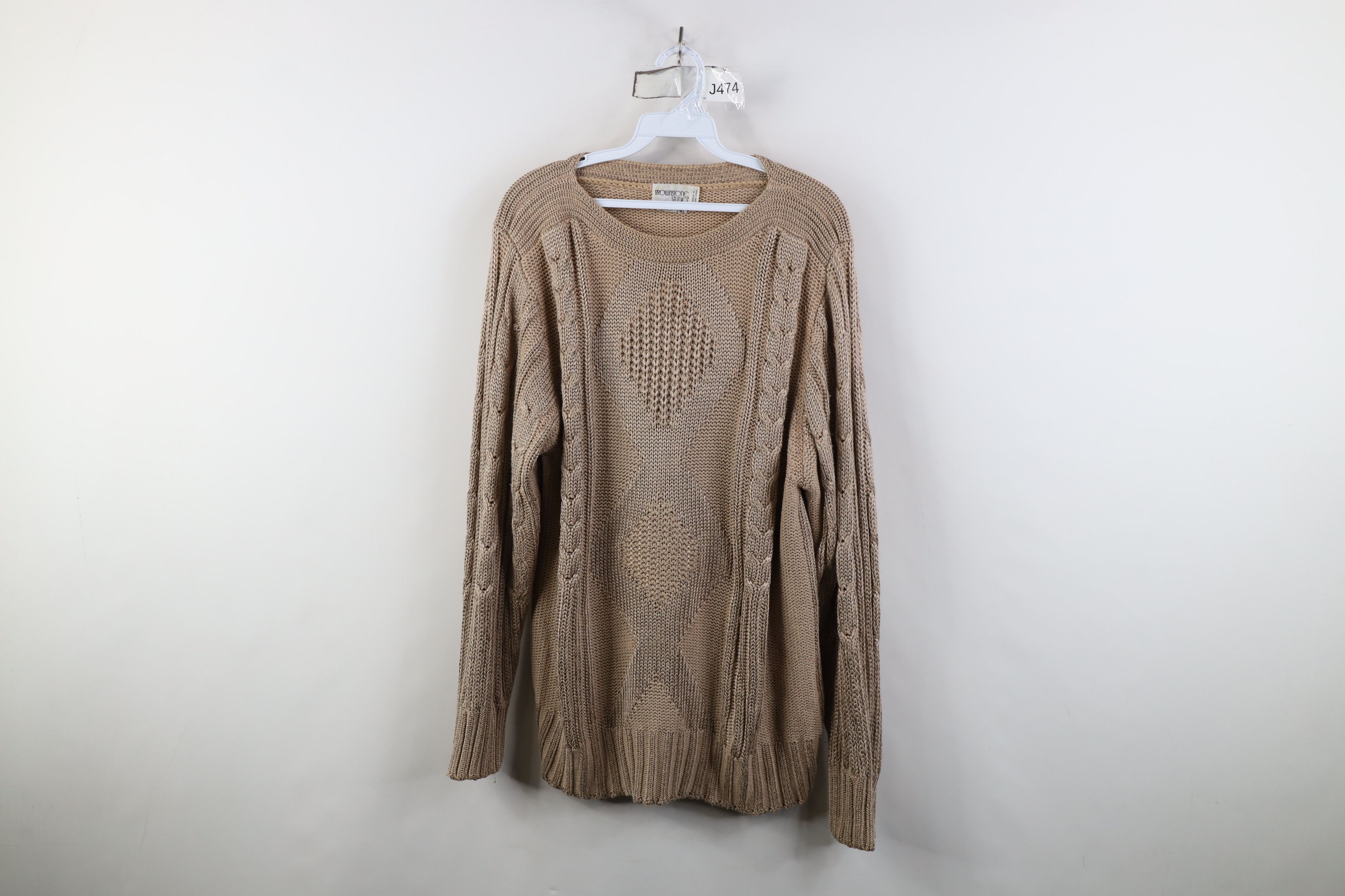Vintage Vinage 90s Streetwear Blend Heavy Cable Knit Sweater Size XL / US 12-14 / IT 48-50 - 1 Thumbnail