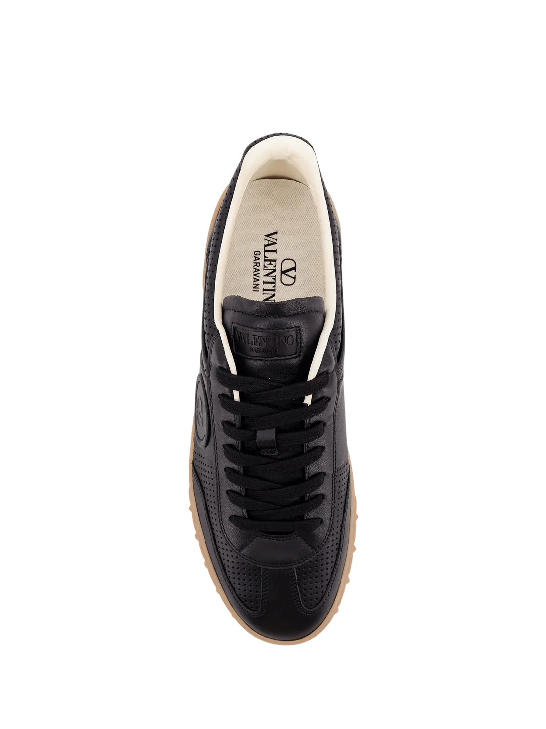 VALENTINO GARAVANI Upvillage Black Leather Sneakers New