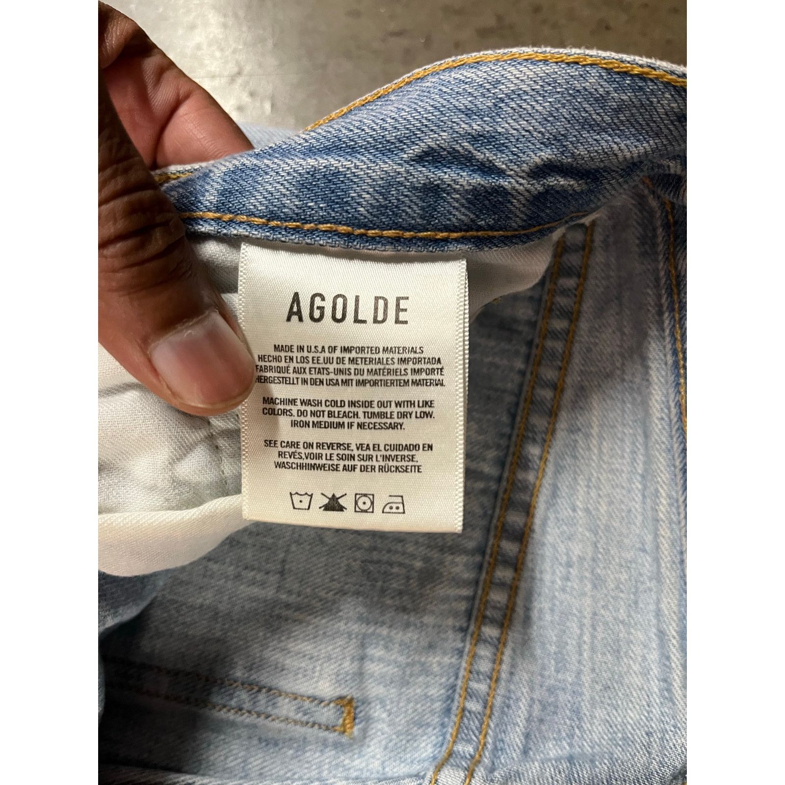 Agolde AGOLDE- RILEY HI RISE STRAIGHT CROP JEAN /25 Size 25" / US 0 / IT 36 - 7 Thumbnail