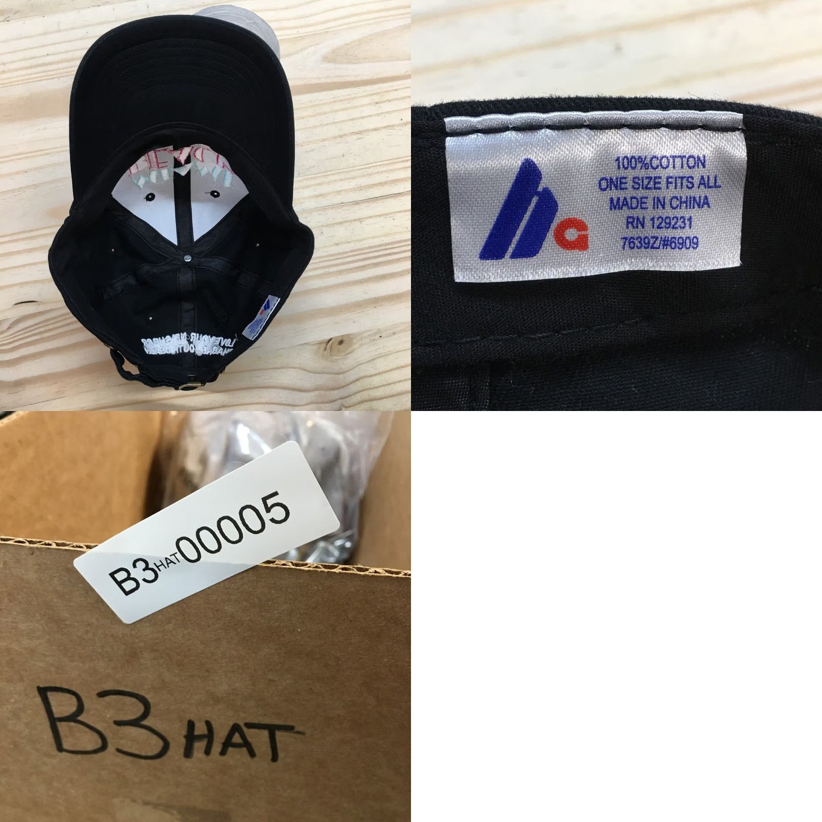 Logo 7 Miami Baseball Cap Womens Black OS Adjustable Embroidered Logo Size ONE SIZE - 8 Thumbnail