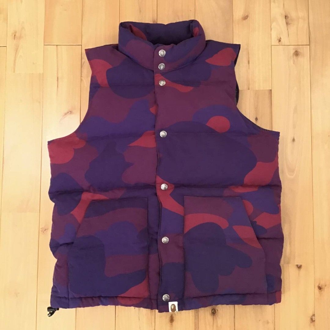Bape BAPE Giant Purple camo Puffer down vest a bathing ape NIGO Size US M / EU 48-50 / 2 - 1 Thumbnail