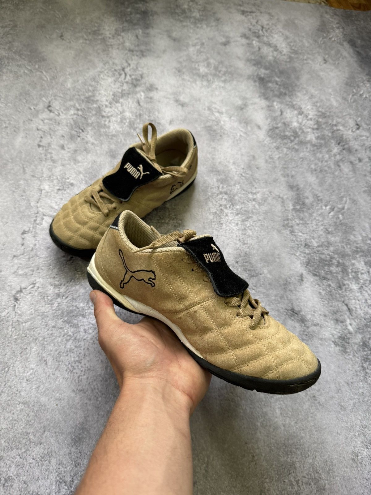 Puma × Vintage Vintage Puma Speedcat Beige Hype Sneakers Streetwear Rare Size US 7.5 / EU 40-41 - 2 Thumbnail