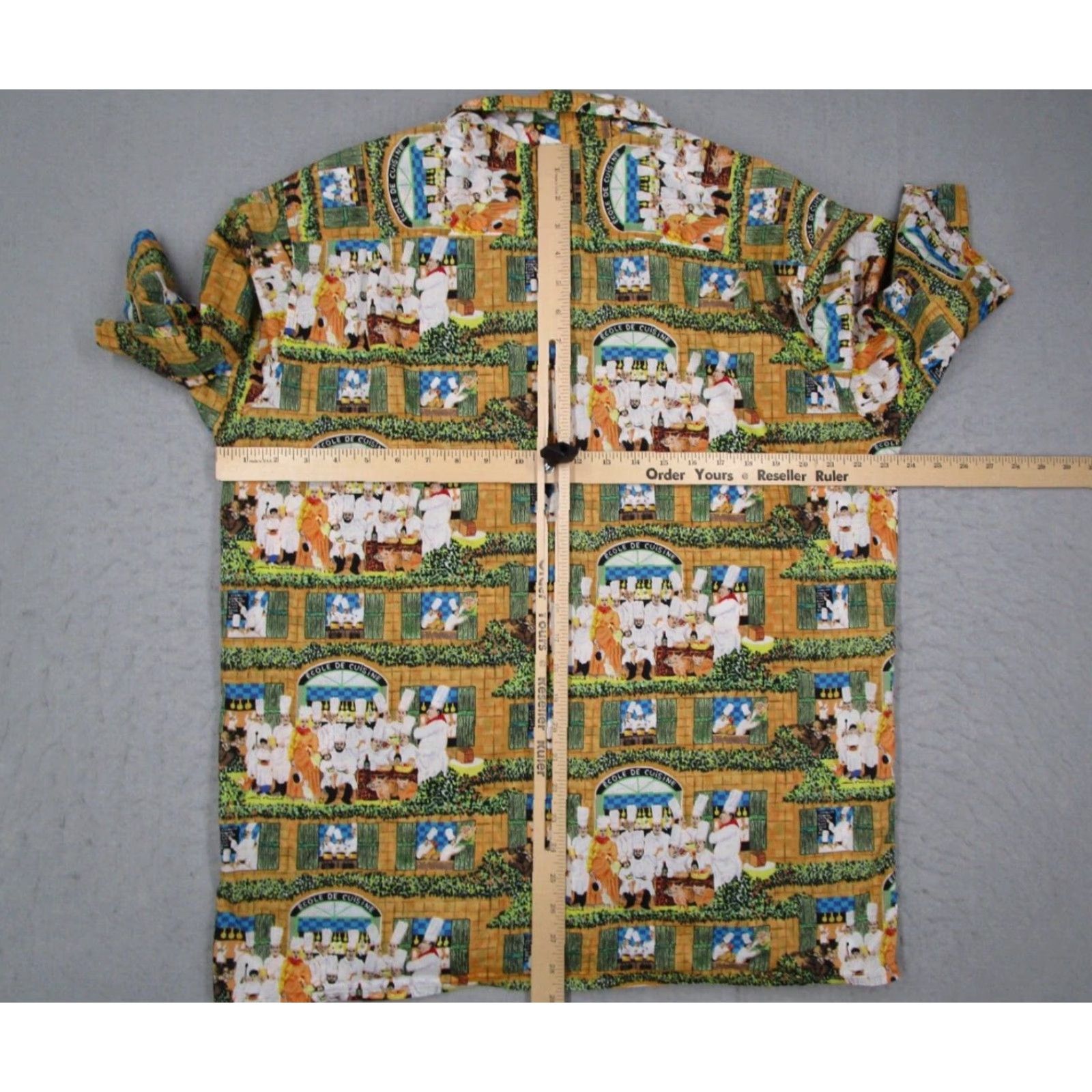 Reyn Spooner VINTAGE Reyn Spooner Guy Buffet Shirt Mens L Yellow Button Up Ecole De Cuisine Tiki Size US L / EU 52-54 / 3 - 4 Thumbnail