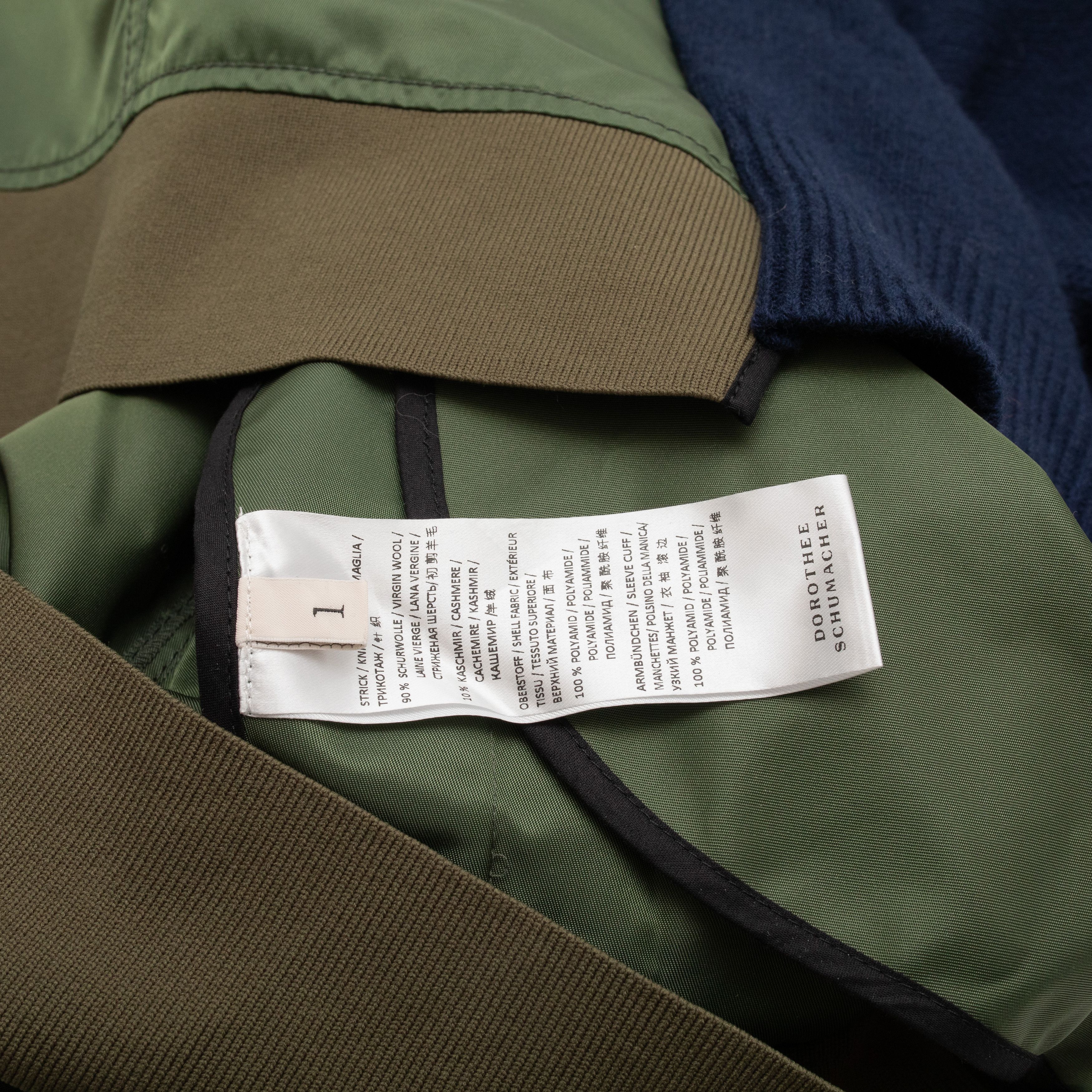 DOROTHEE SCHUMACHER DOROTHEE SCHUMACHER Military Style Bomber-Sweater Hybrid Size XS / US 0-2 / IT 36-38 - 3 Thumbnail