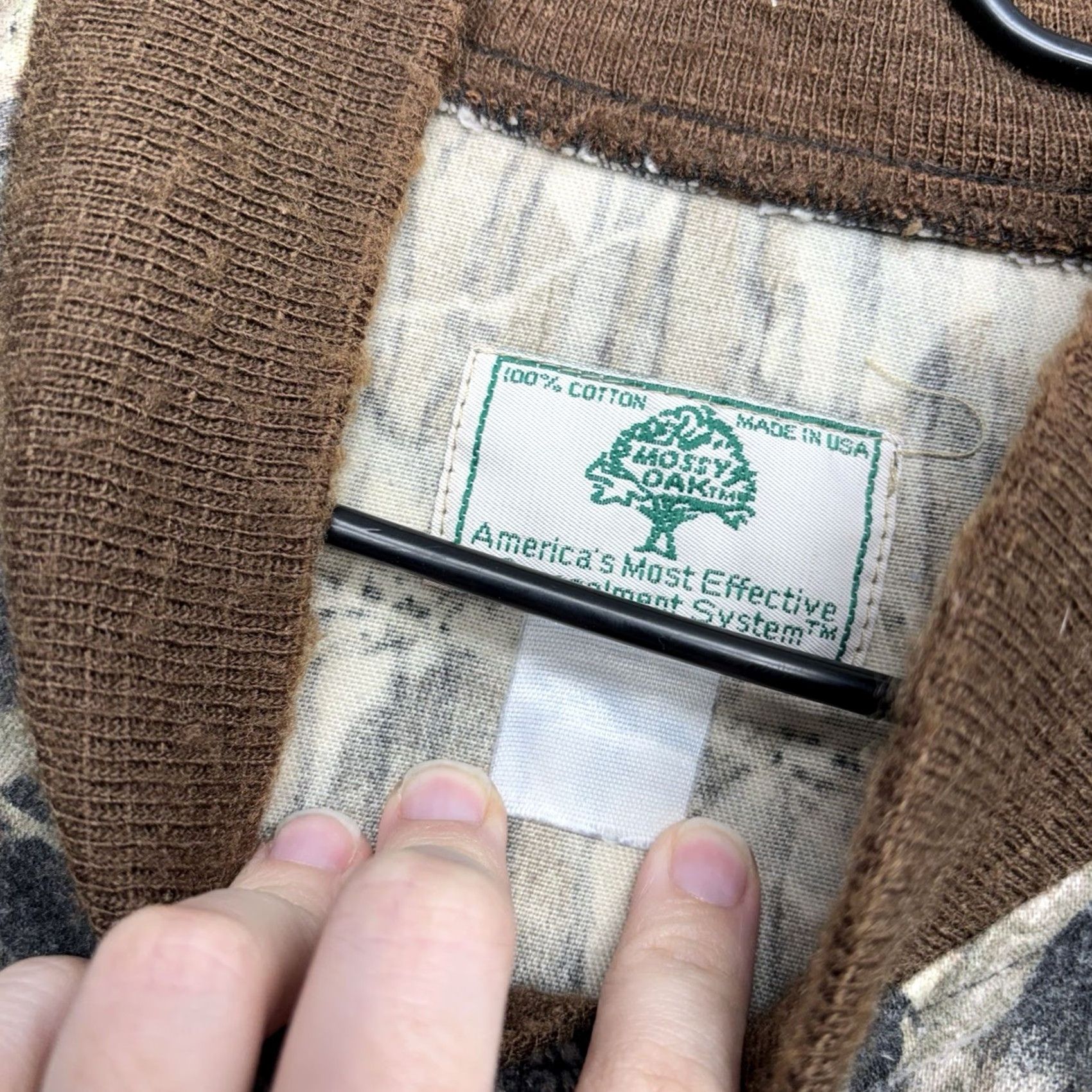 Vintage VINTAGE Mossy Oak Jacket Mens 2XL Camouflage Green Leaf USA Snap Button Bomber Jacket Shirt Size US XXL / EU 58 / 5 - 4 Thumbnail