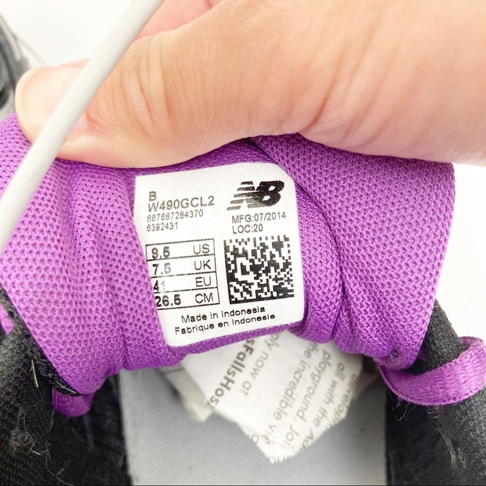 New Balance New Balance Running Course Black Purple Sneakers Sz 9.5 Size US 9.5 / IT 39.5 - 6 Thumbnail
