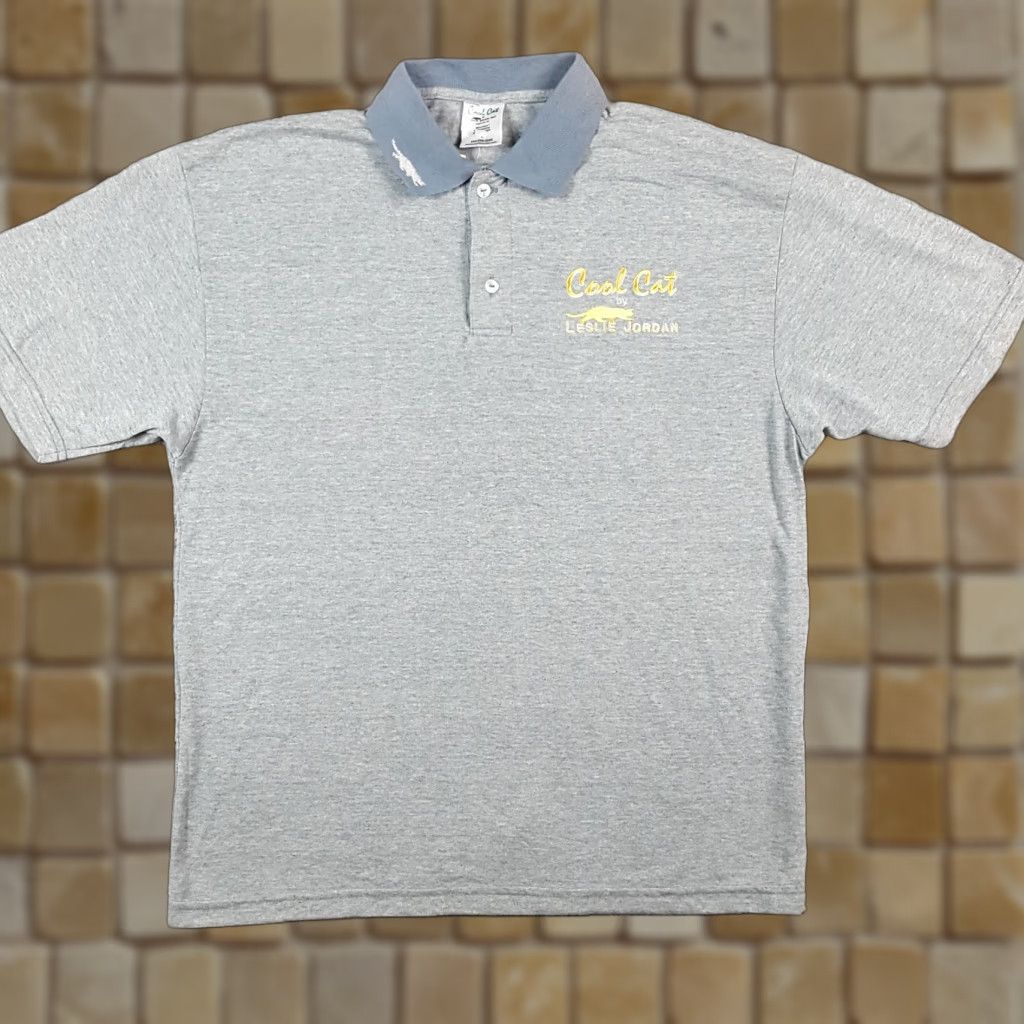 Vintage Vintage Leslie Jordan Polo Shirt Women's Large Gray 90s Y2K Embroidered Casual Size L / US 10 / IT 46 - 1 Thumbnail