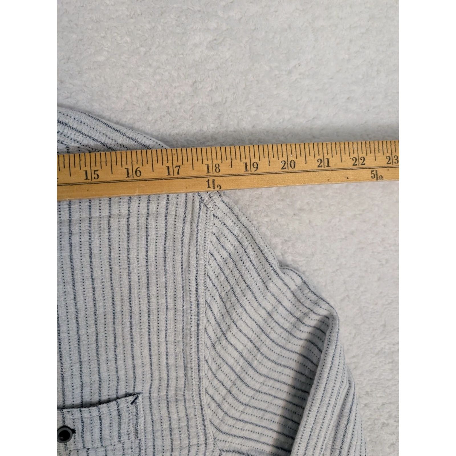 Carbon2Cobalt Carbon 2 Cobalt Shirt Mens M White Geometric Knit Textured Cotton Casual Shirt Size US M / EU 48-50 / 2 - 5 Thumbnail