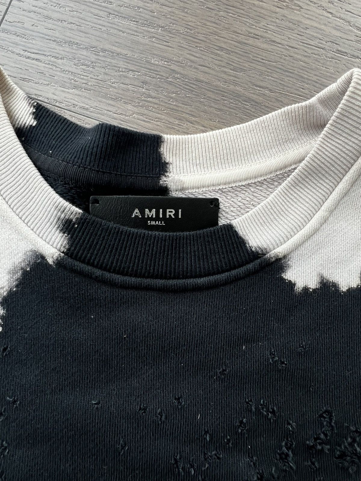 Amiri Shotgun Bleached Oversize Crew Black Size US S / EU 44-46 / 1 - 4 Thumbnail