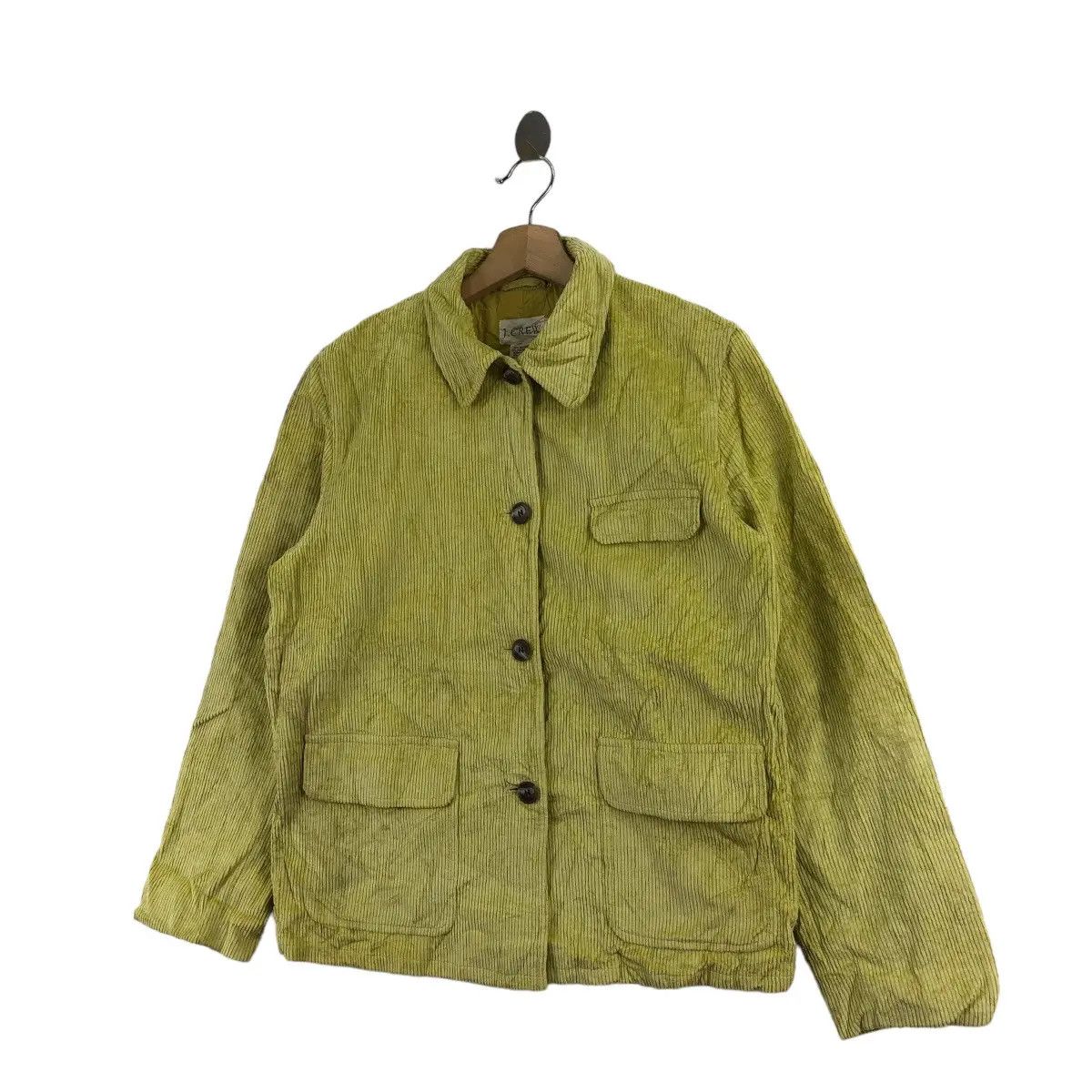 J.Crew Vtg J.CREW NEW YORK Corduroy Velvet Green Jacket Denim Jeans Size US M / EU 48-50 / 2 - 4 Thumbnail