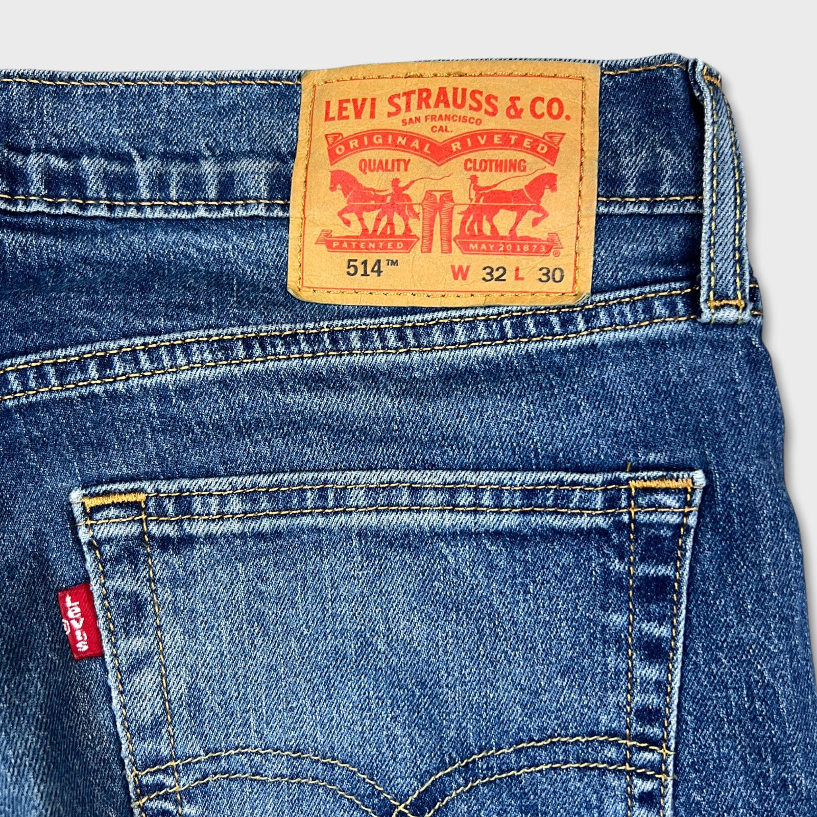 Levi's × Vintage Levi's 514 Jeans Men 32x30 Straight Fit American Denim Pants Size US 32 / EU 48 - 6 Thumbnail