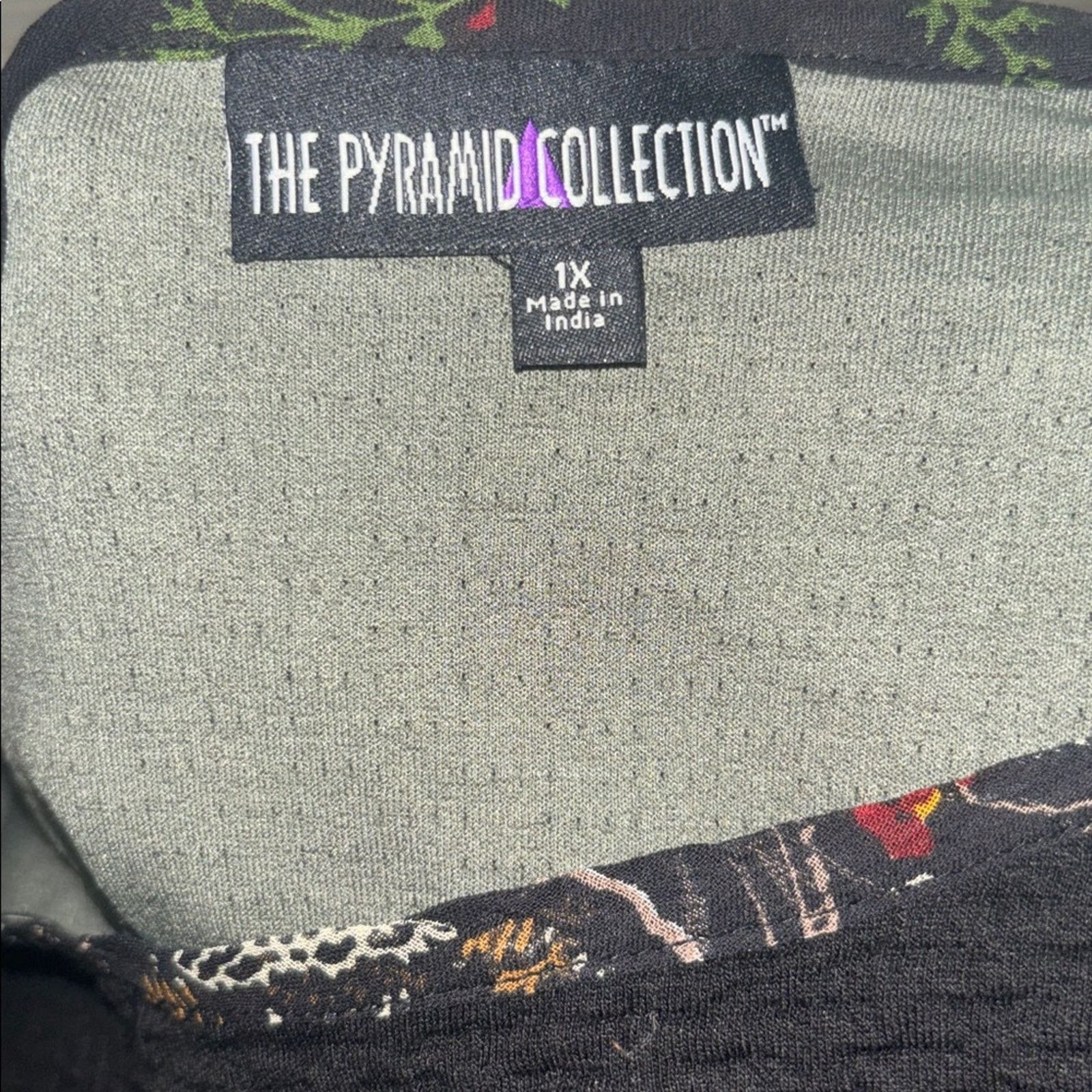 Black Pyramid Pyramid Collection Dress Black Knit| Sheer Floral Size XL / US 12-14 / IT 48-50 - 5 Thumbnail