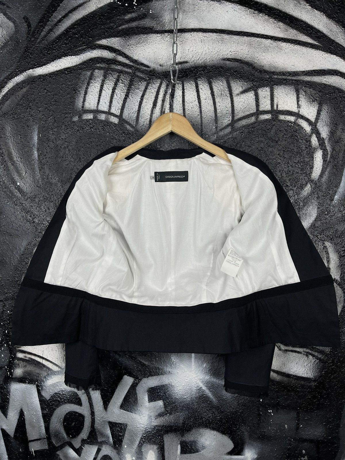 Dsquared2 × Vintage Dsquared2 Vintage Avant Garde Bleazer Women’s Size XS / US 0-2 / IT 36-38 - 9 Thumbnail