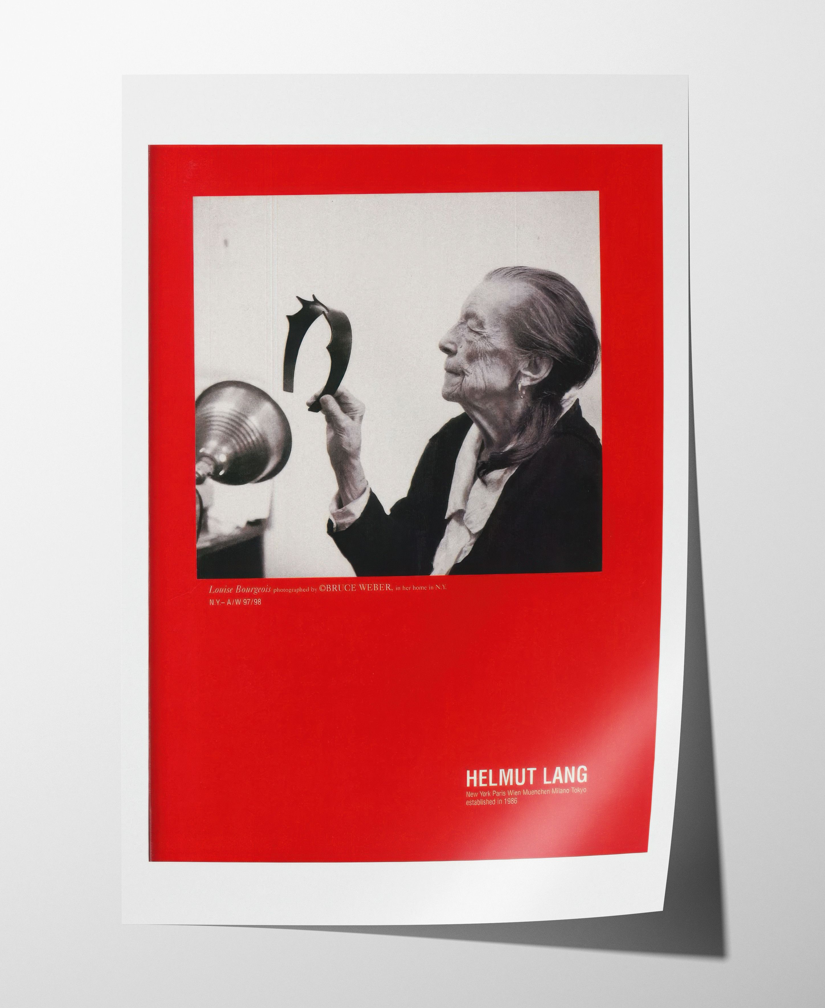 Helmut Lang 90s Helmut Lang Poster Gift Vintage Archive Lookbook Logo Size ONE SIZE - 4 Thumbnail