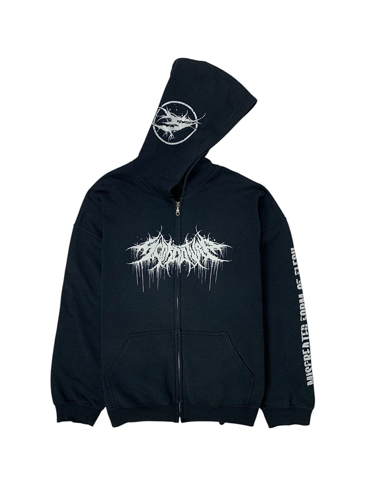 Metal Mulisha 00s Vintage Death Metal Scordatura Rock Band Hoodie Y2K Size US XL / EU 56 / 4 - 3 Thumbnail